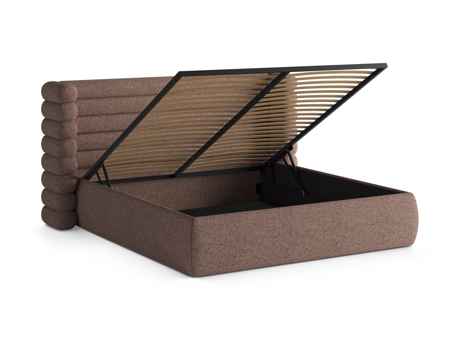 Storage Bed With Headboard, "Mount", 256x228x120