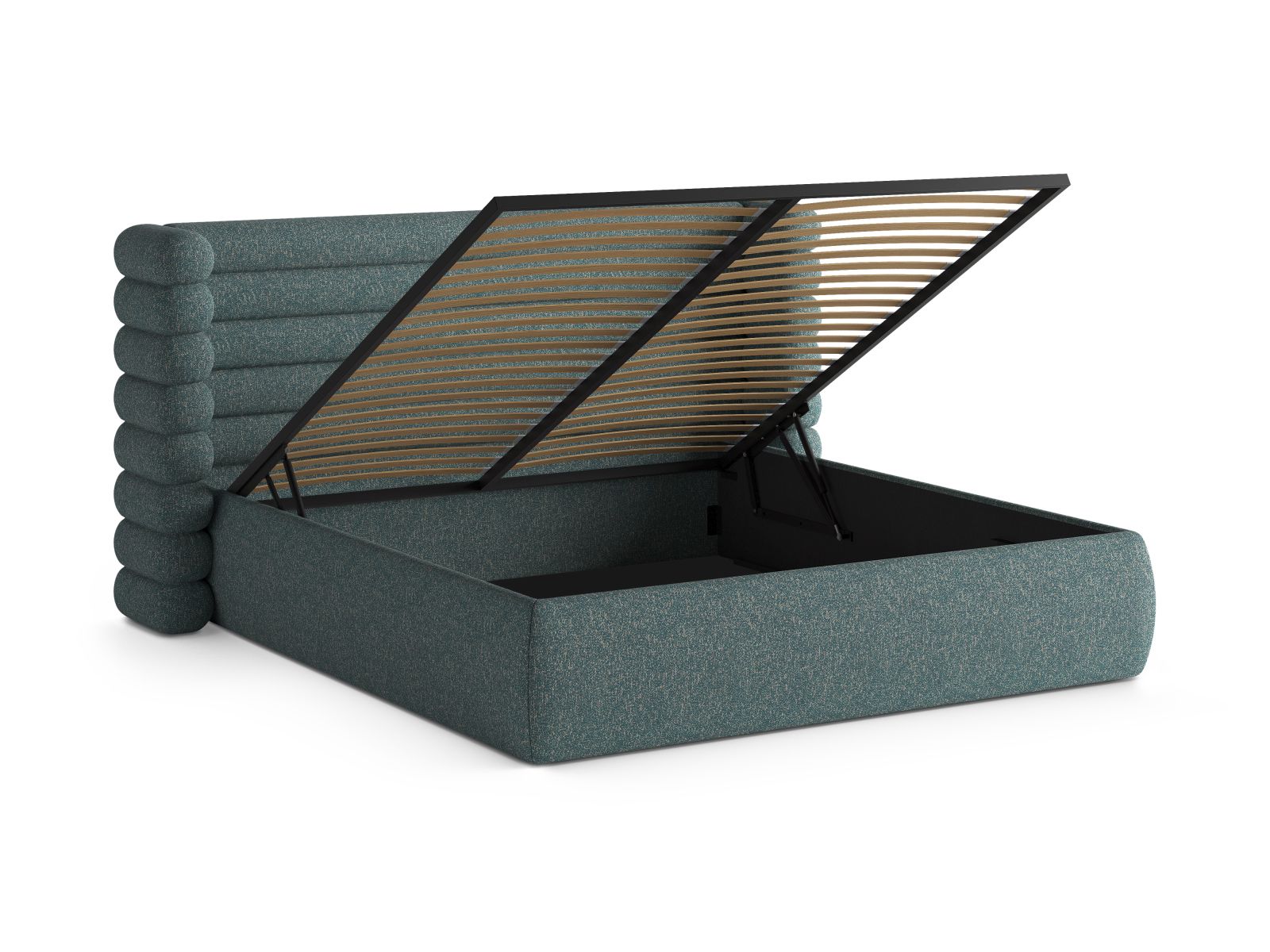 Storage Bed With Headboard, "Mount", 256x228x120