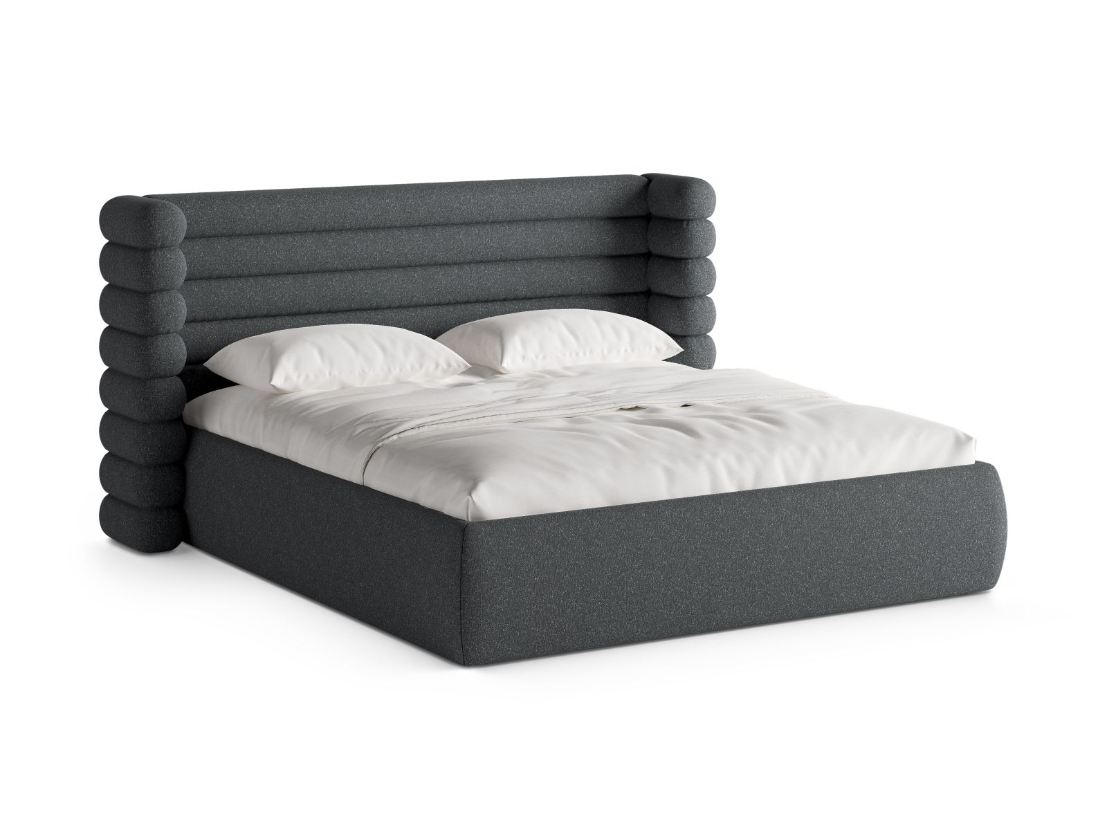 Storage Bed With Headboard, "Mount", 256x228x120