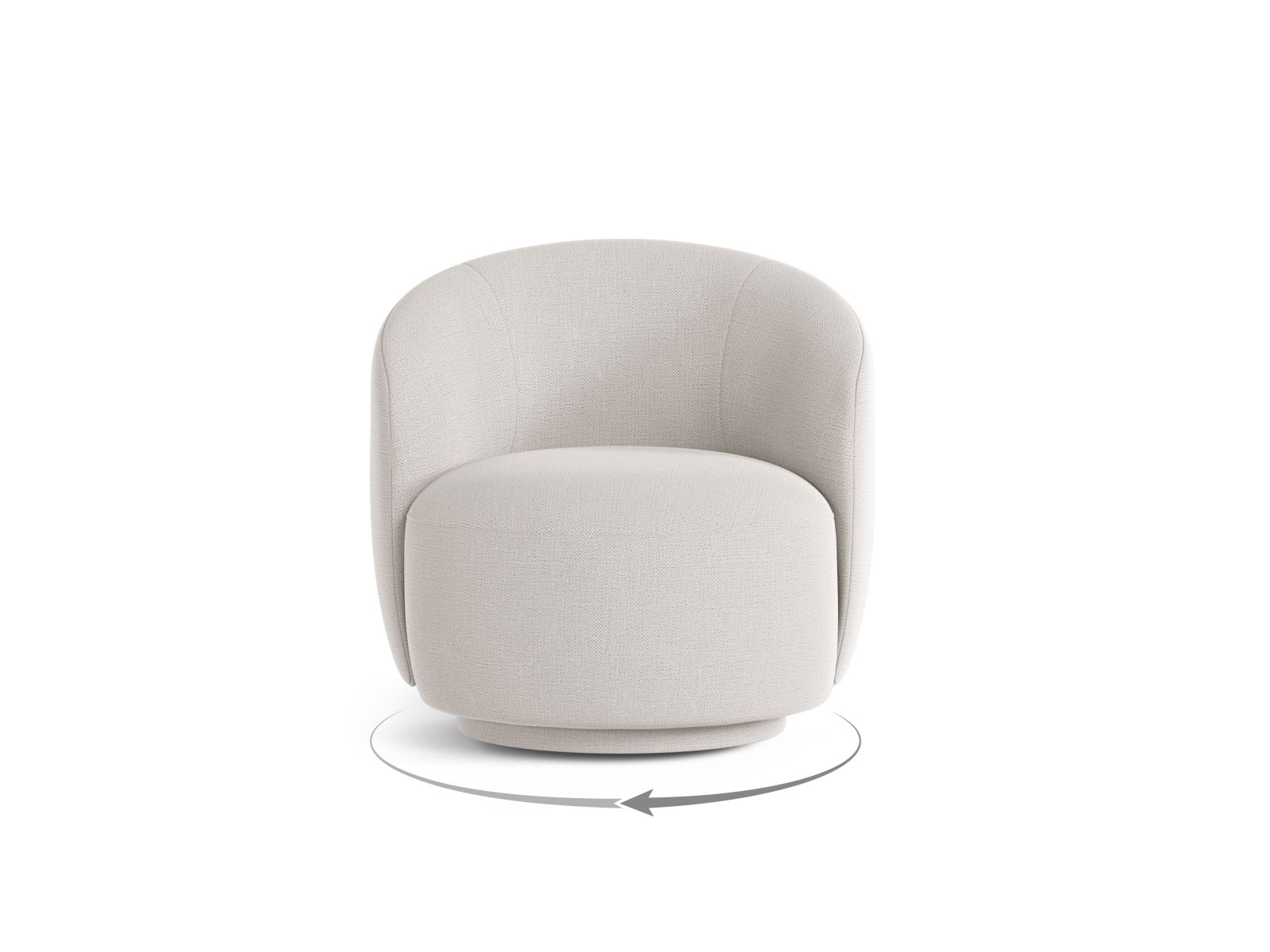 Swivel Armchair, "Letizia", 1 Seat, 69x72.5x70.5