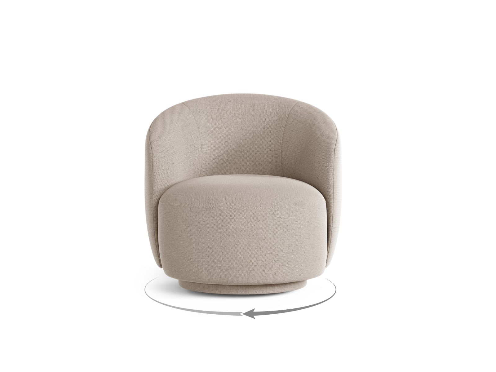 Swivel Armchair, "Letizia", 1 Seat, 69x72.5x70.5