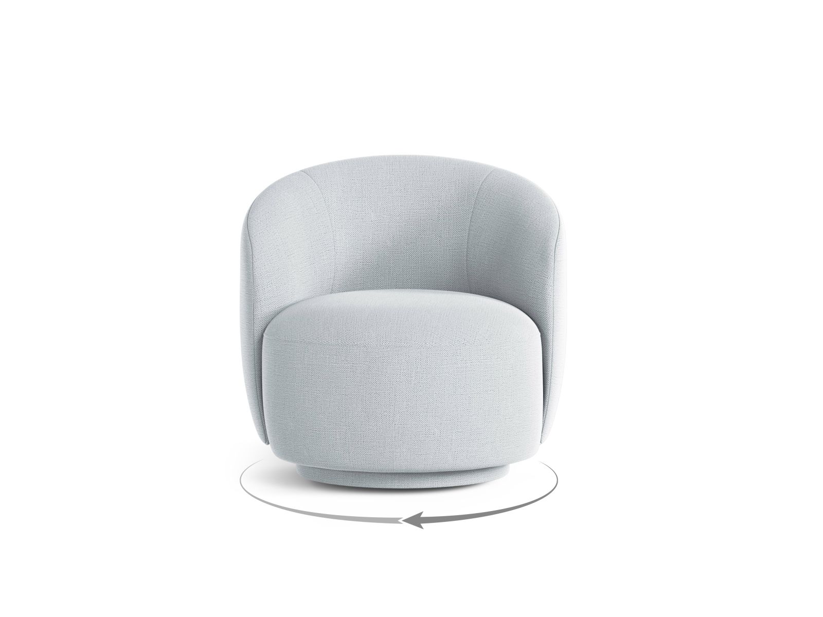 Swivel Armchair, "Letizia", 1 Seat, 69x72.5x70.5