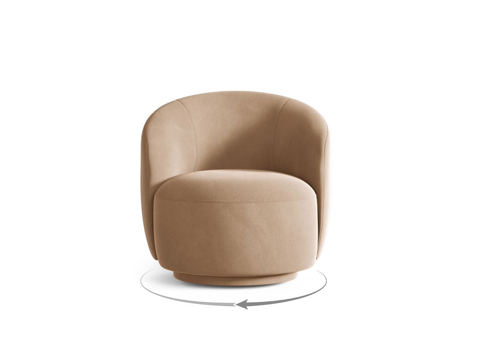 Swivel Armchair, "Letizia", 1 Seat, 69x72.5x70.5