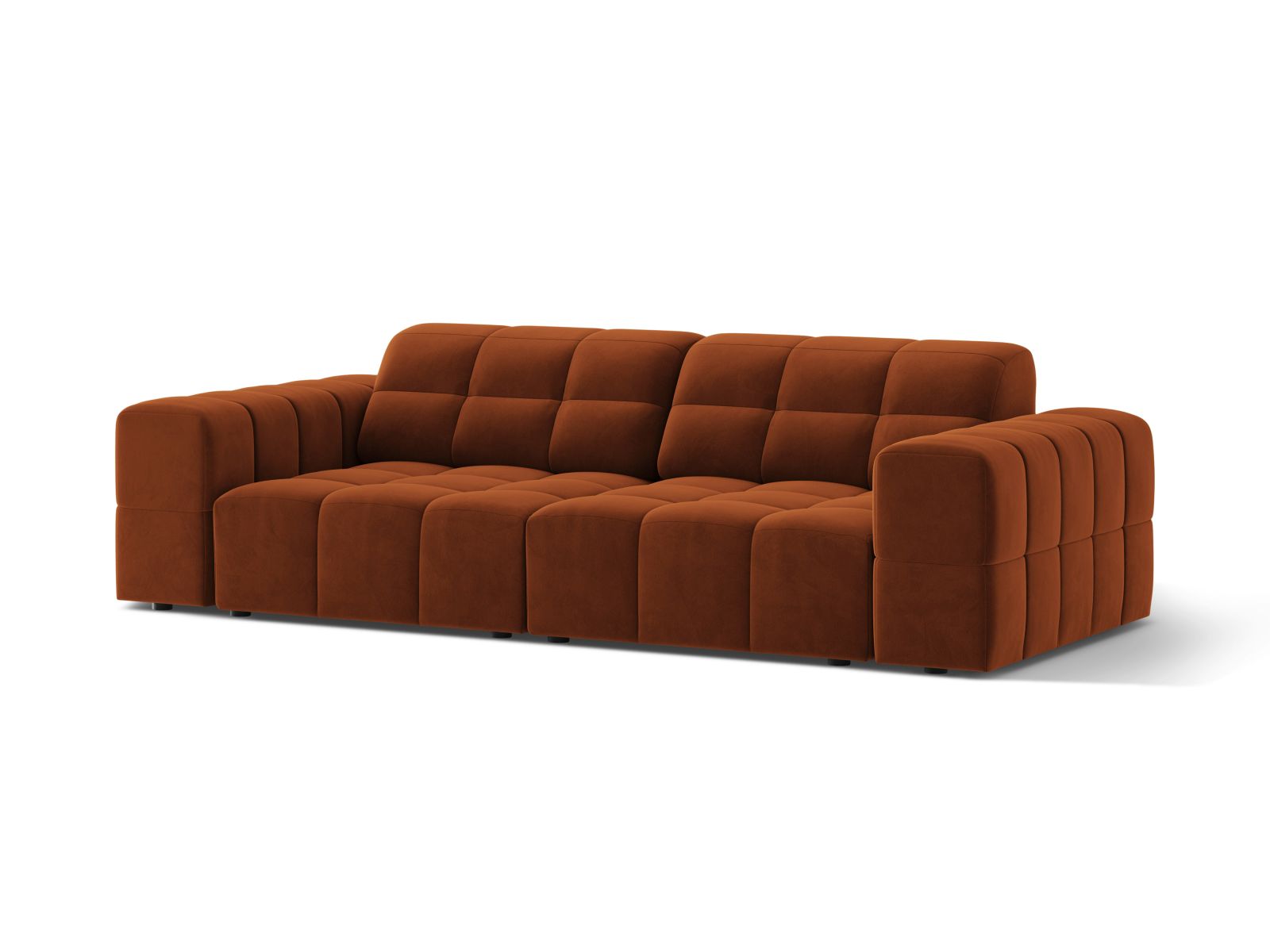 Velvet Sofa, "Jennifer", 3 Seats, 212x102x78