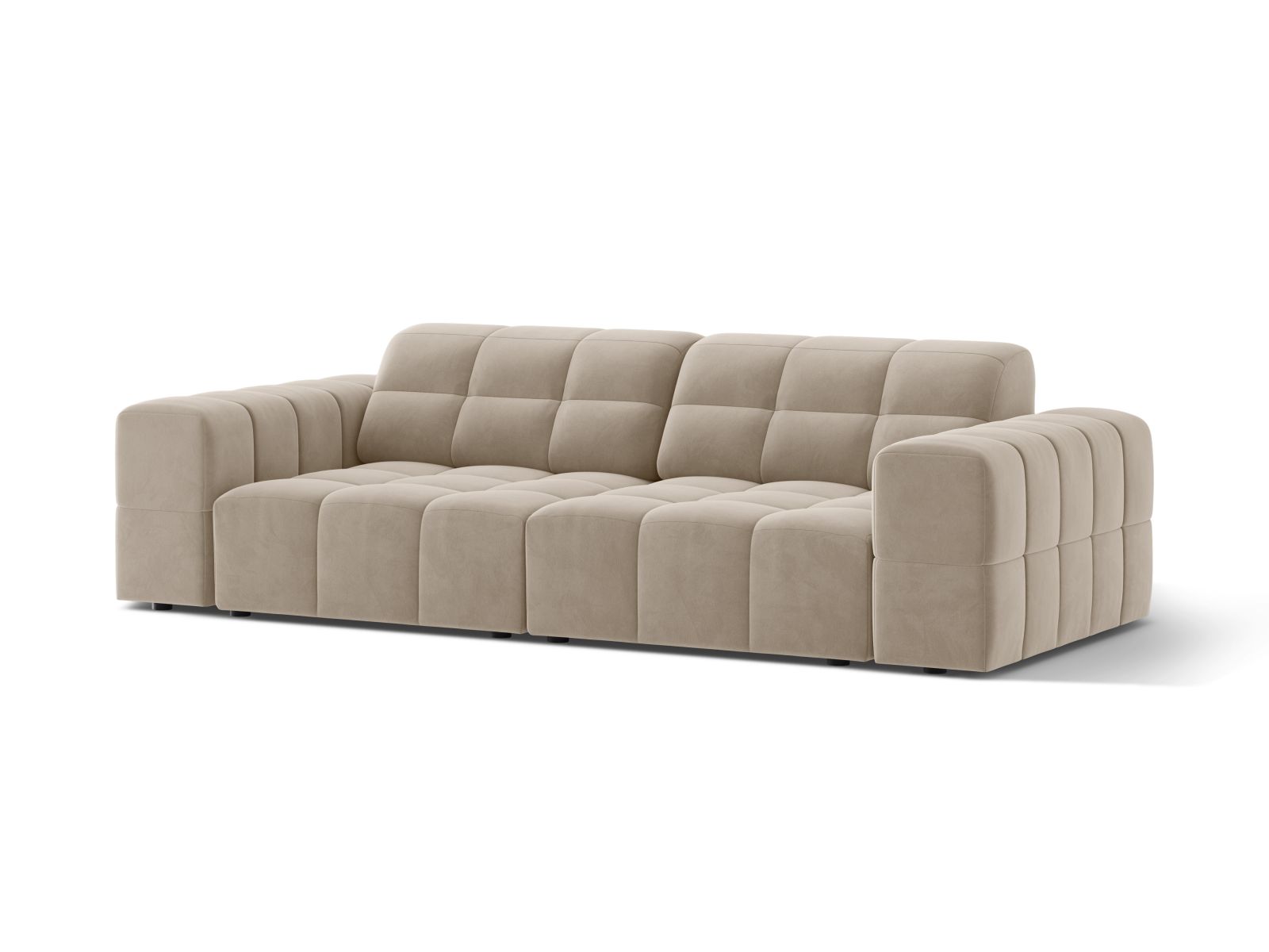 Velvet Sofa, "Jennifer", 3 Seats, 212x102x78