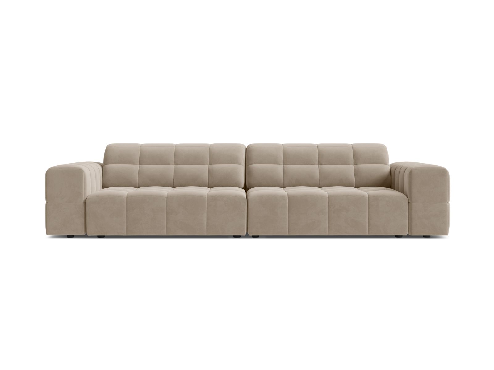 Velvet Sofa, "Jennifer", 4 Seats, 252x102x78