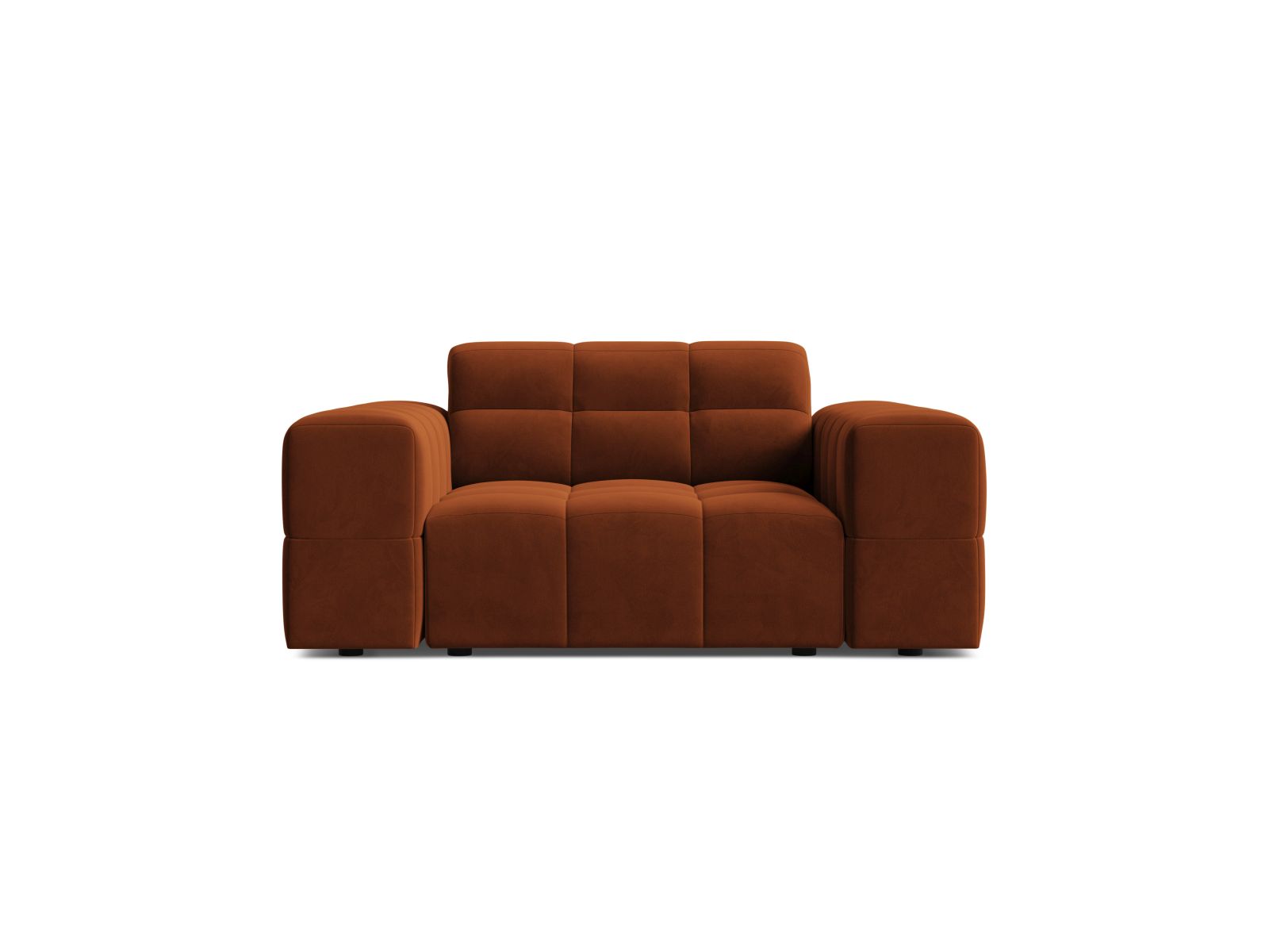 Velvet Armchair, "Jennifer", 1 Seat, 132x102x78