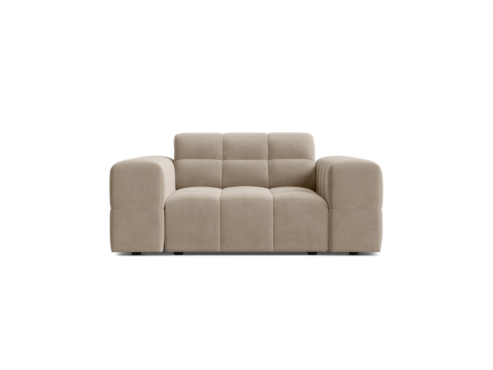 Velvet Armchair, "Jennifer", 1 Seat, 132x102x78