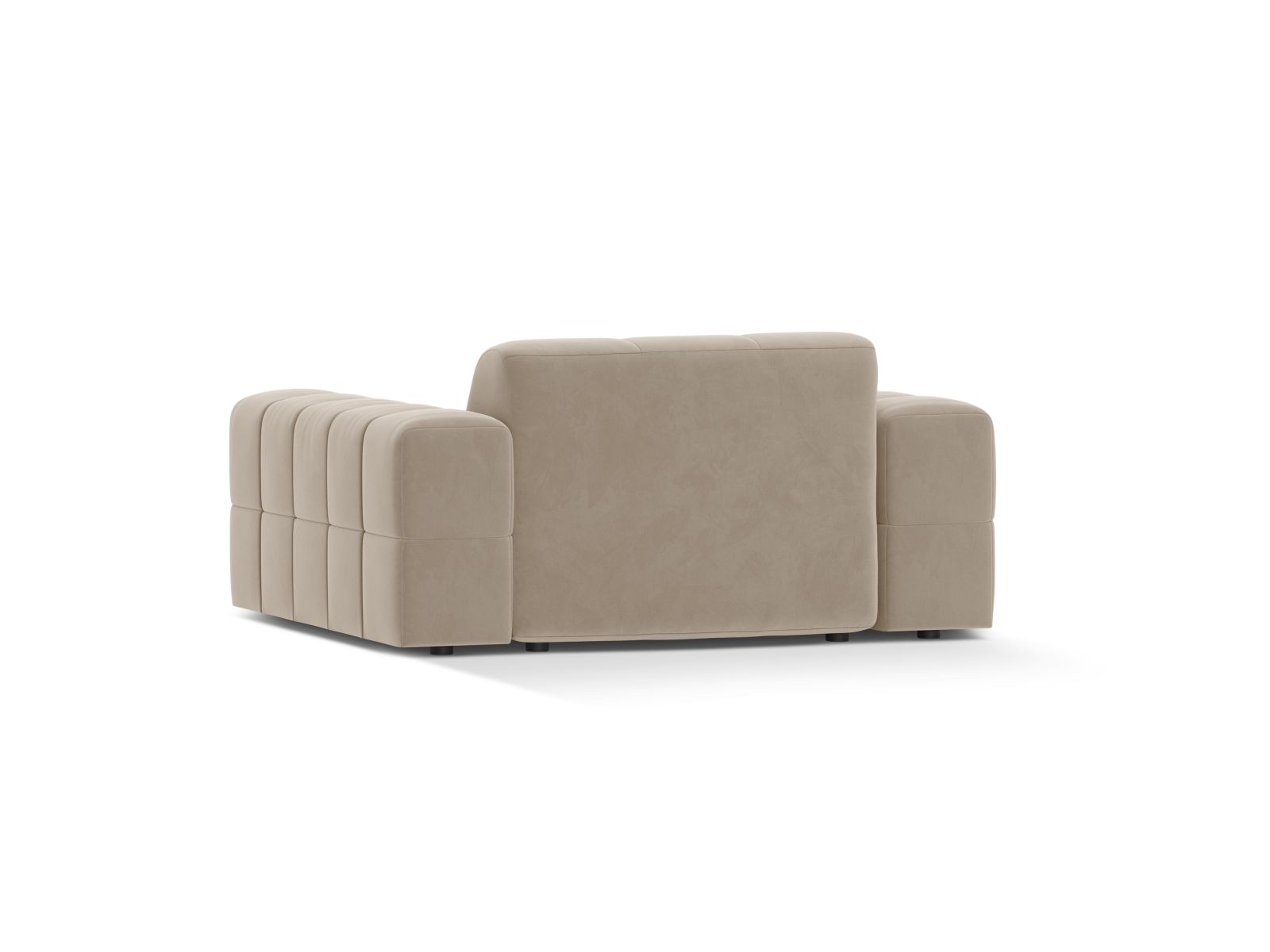 Velvet Armchair, "Jennifer", 1 Seat, 132x102x78