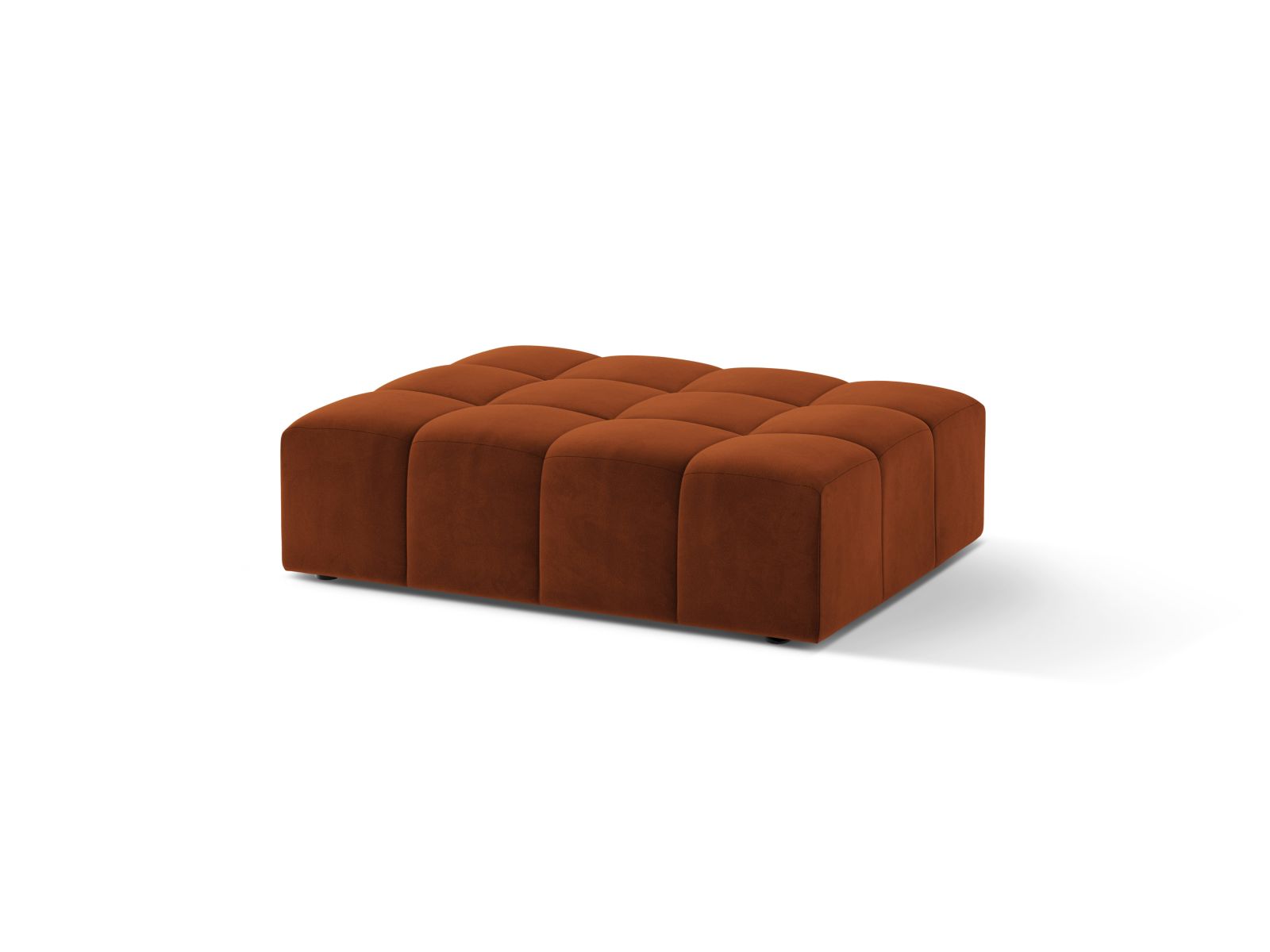 Velvet Pouf, "Jennifer", 1 Seat, 102x84x42