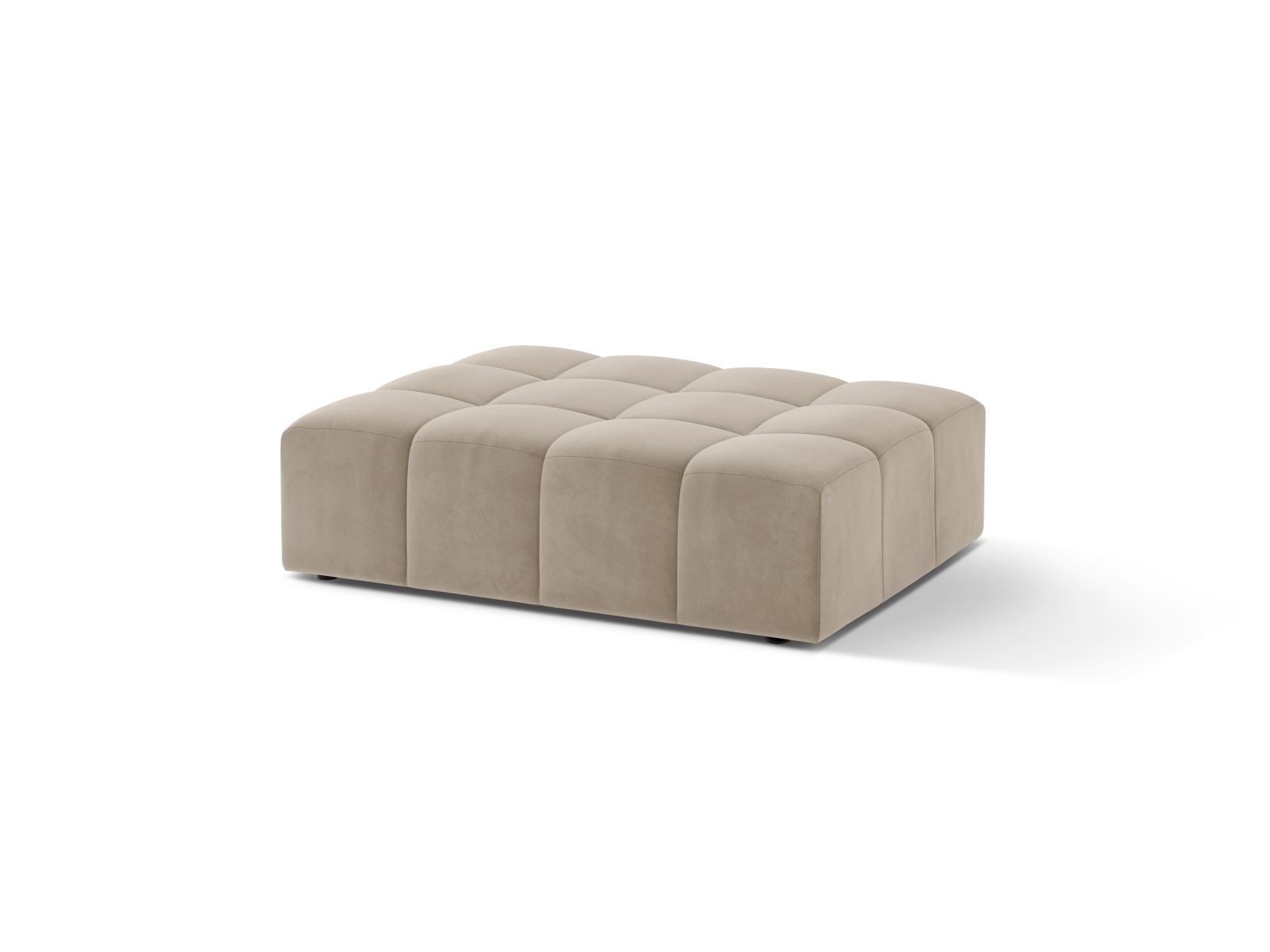 Velvet Pouf, "Jennifer", 1 Seat, 102x84x42