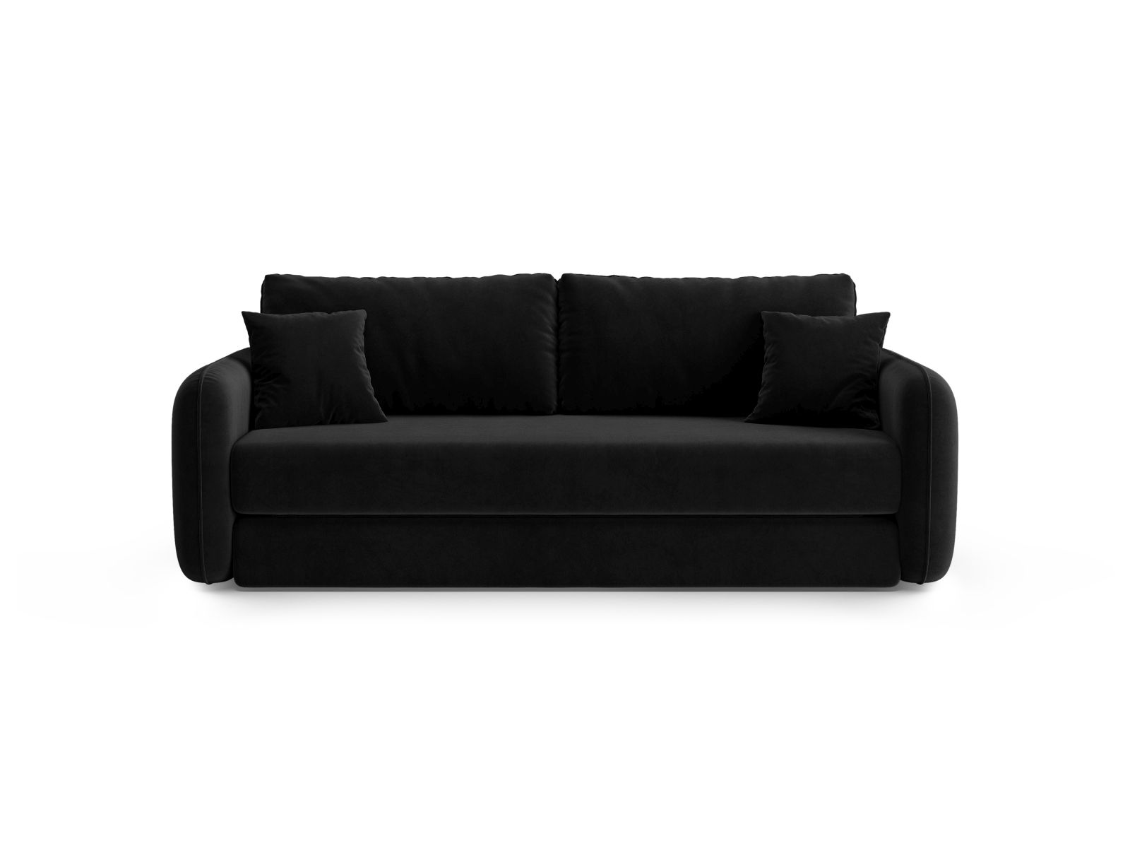 Velvet Sofa With Bed Function, "Dormi", 3 Seats, 225x94x87