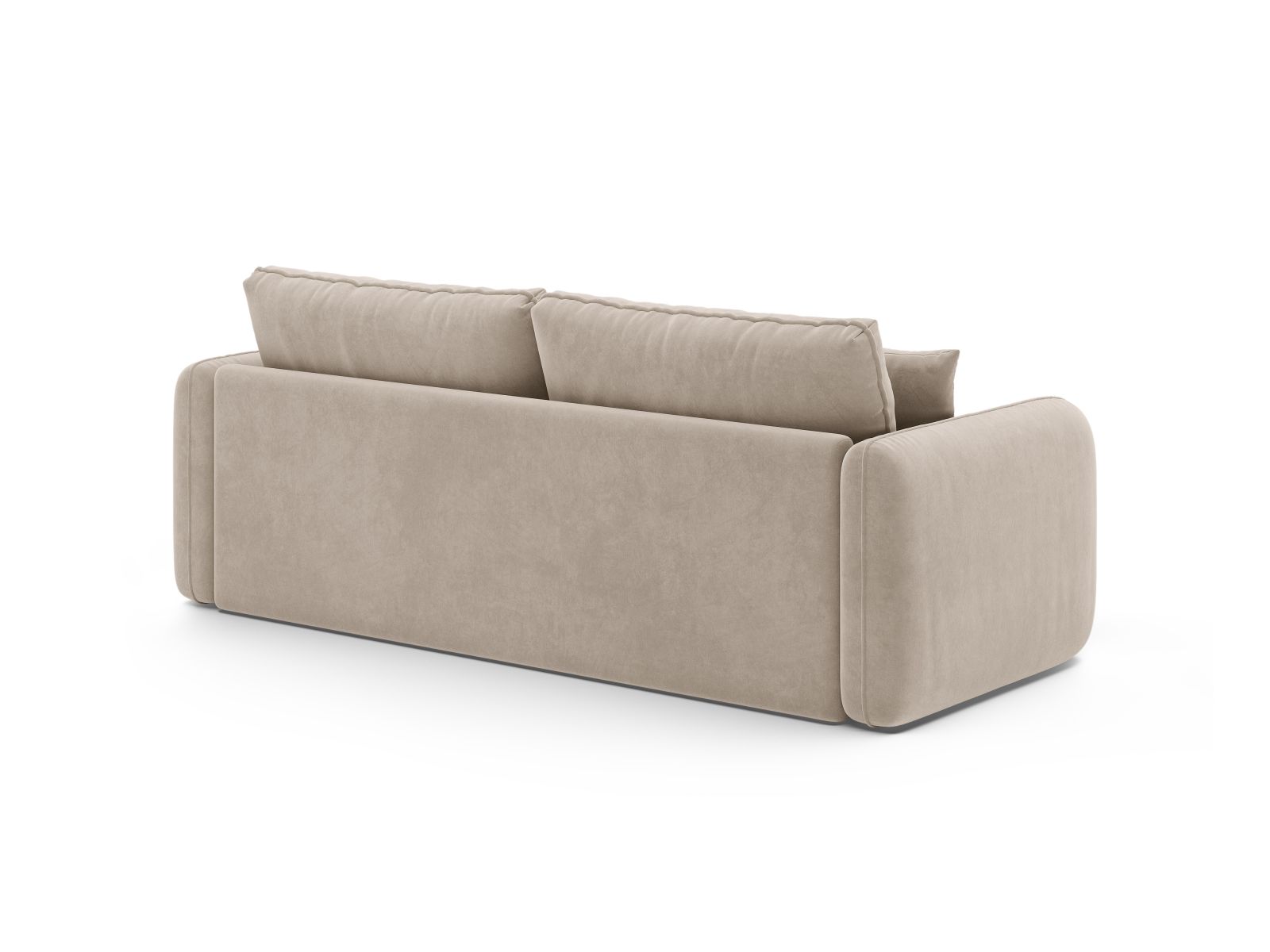 Velvet Sofa With Bed Function, "Dormi", 3 Seats, 225x94x87