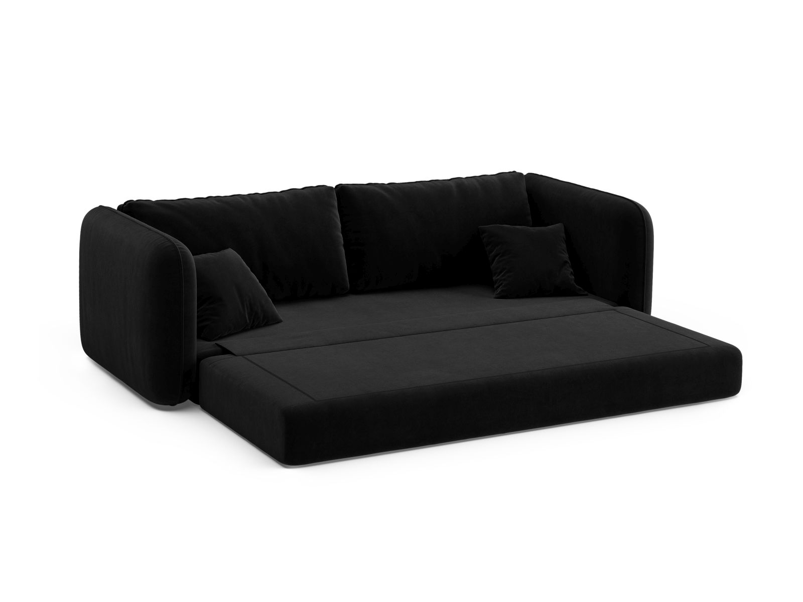 Velvet Sofa With Bed Function, "Dormi", 3 Seats, 225x94x87