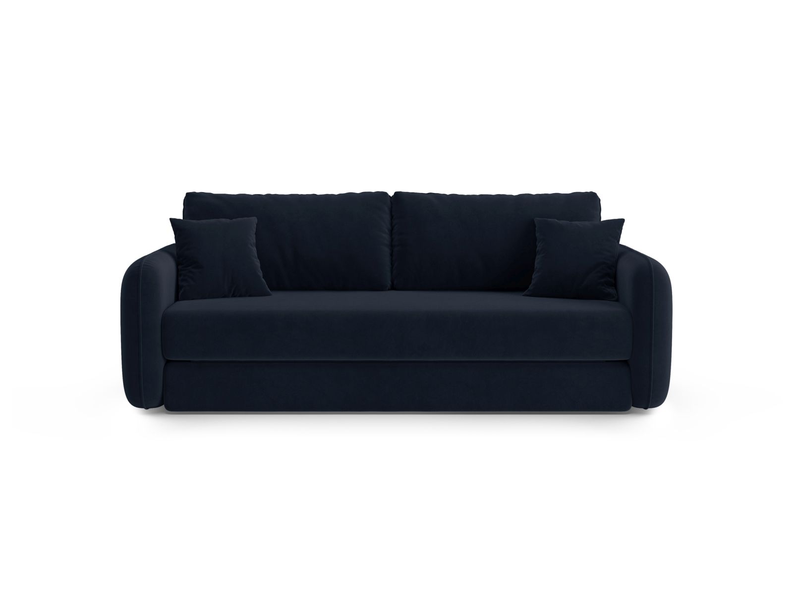 Velvet Sofa With Bed Function, "Dormi", 3 Seats, 225x94x87
