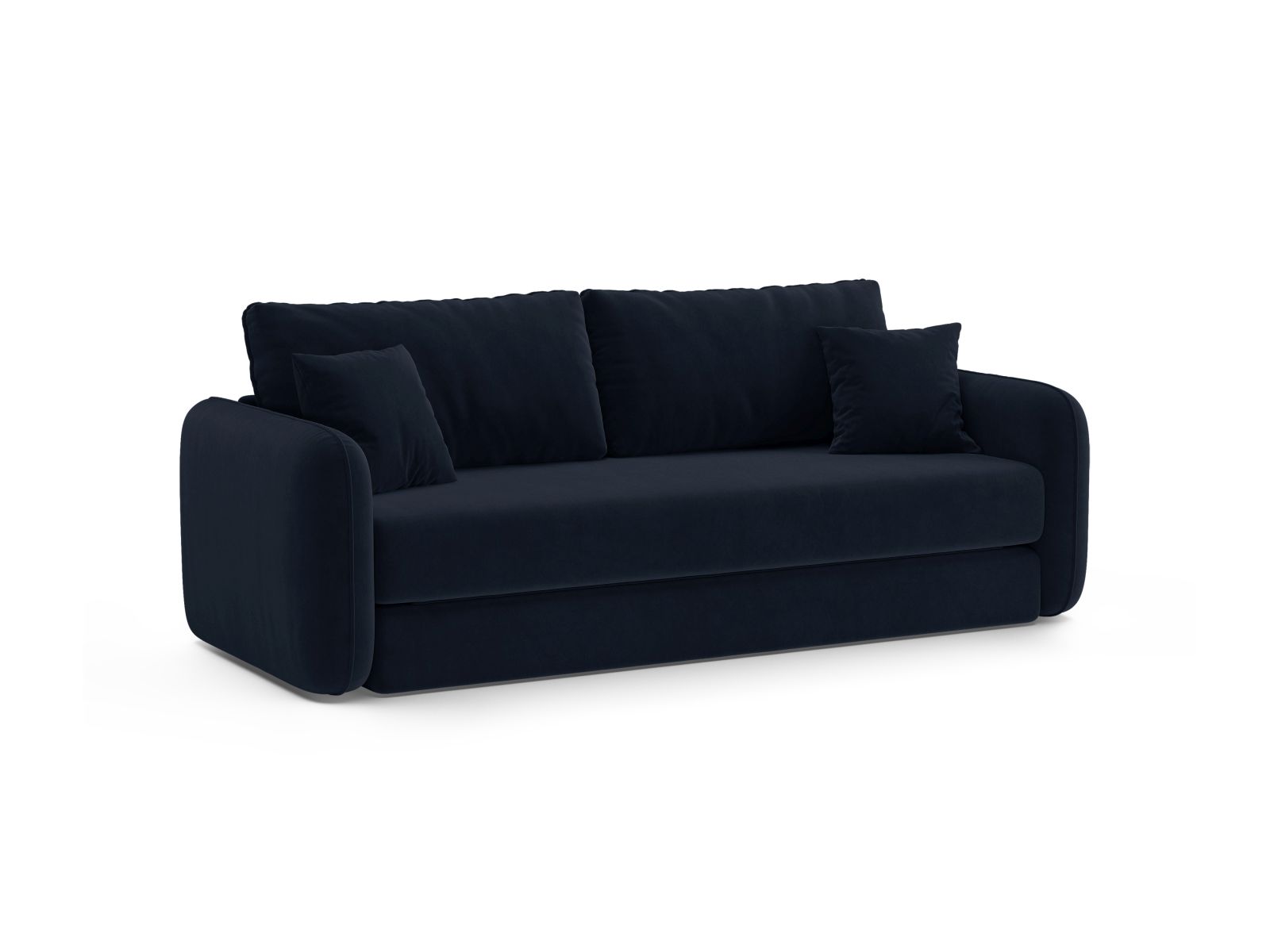 Velvet Sofa With Bed Function, "Dormi", 3 Seats, 225x94x87