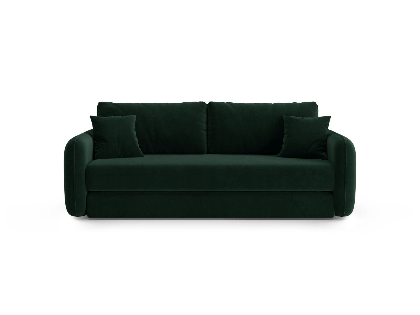 Velvet Sofa With Bed Function, "Dormi", 3 Seats, 225x94x87