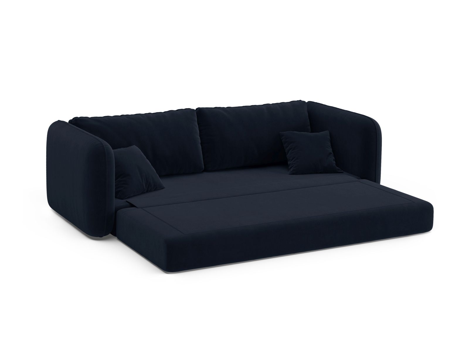 Velvet Sofa With Bed Function, "Dormi", 3 Seats, 225x94x87