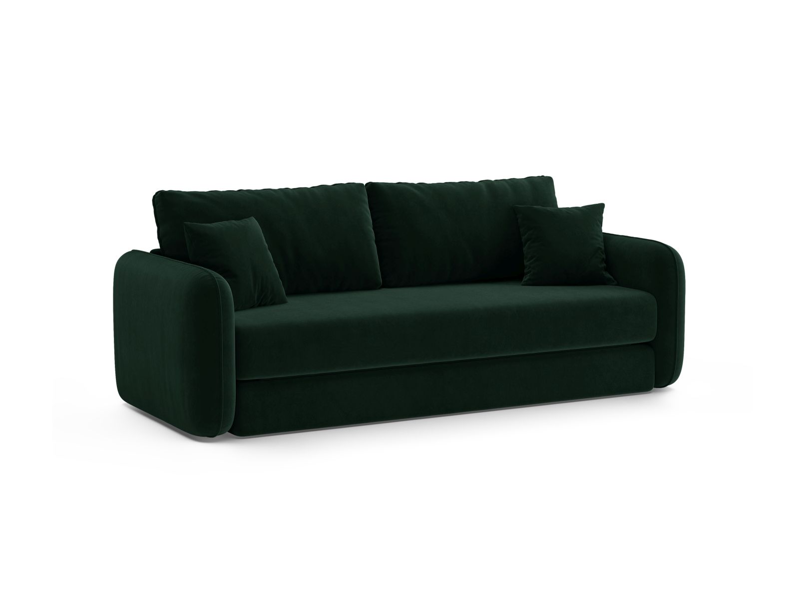 Velvet Sofa With Bed Function, "Dormi", 3 Seats, 225x94x87