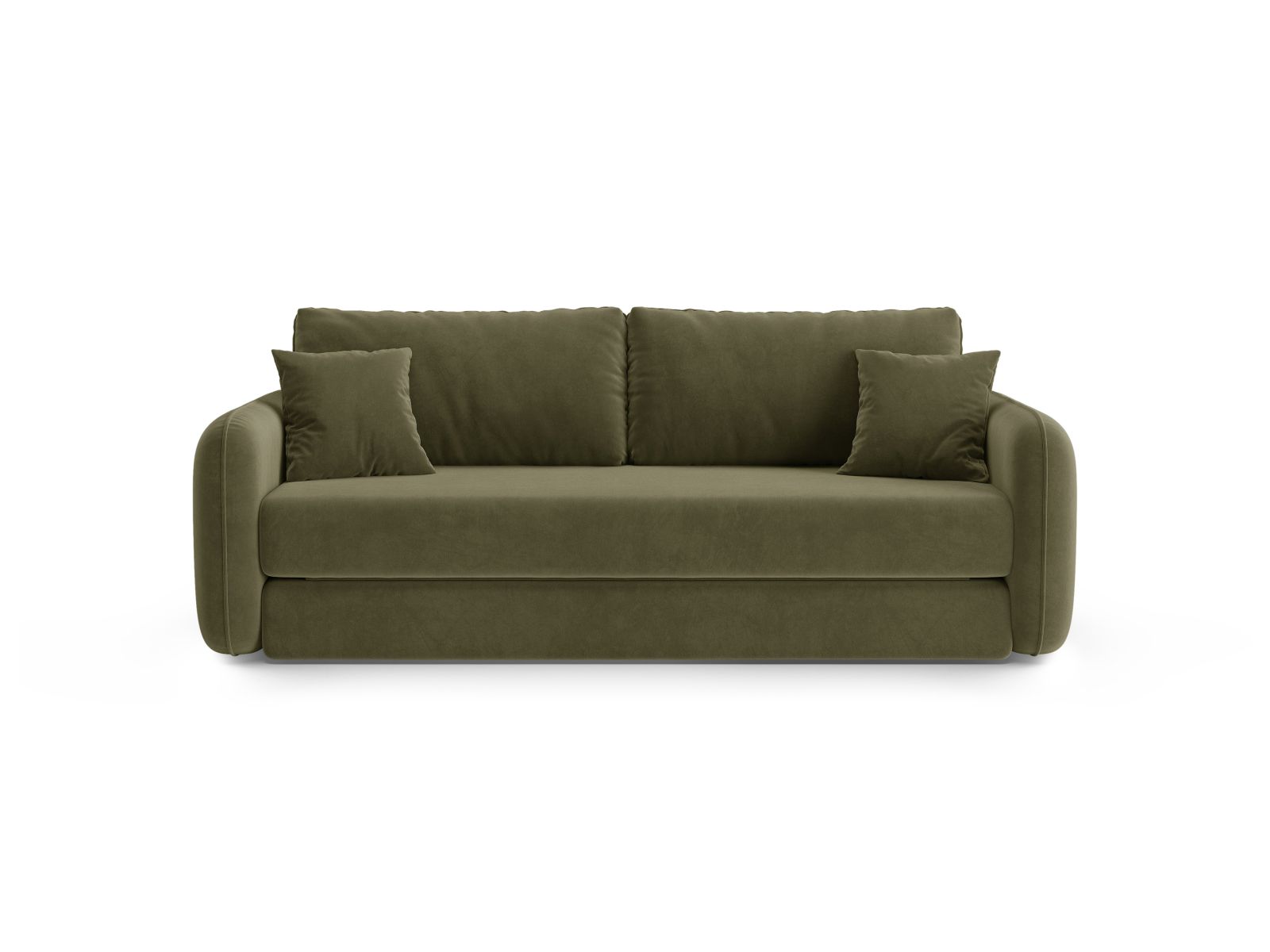 Velvet Sofa With Bed Function, "Dormi", 3 Seats, 225x94x87