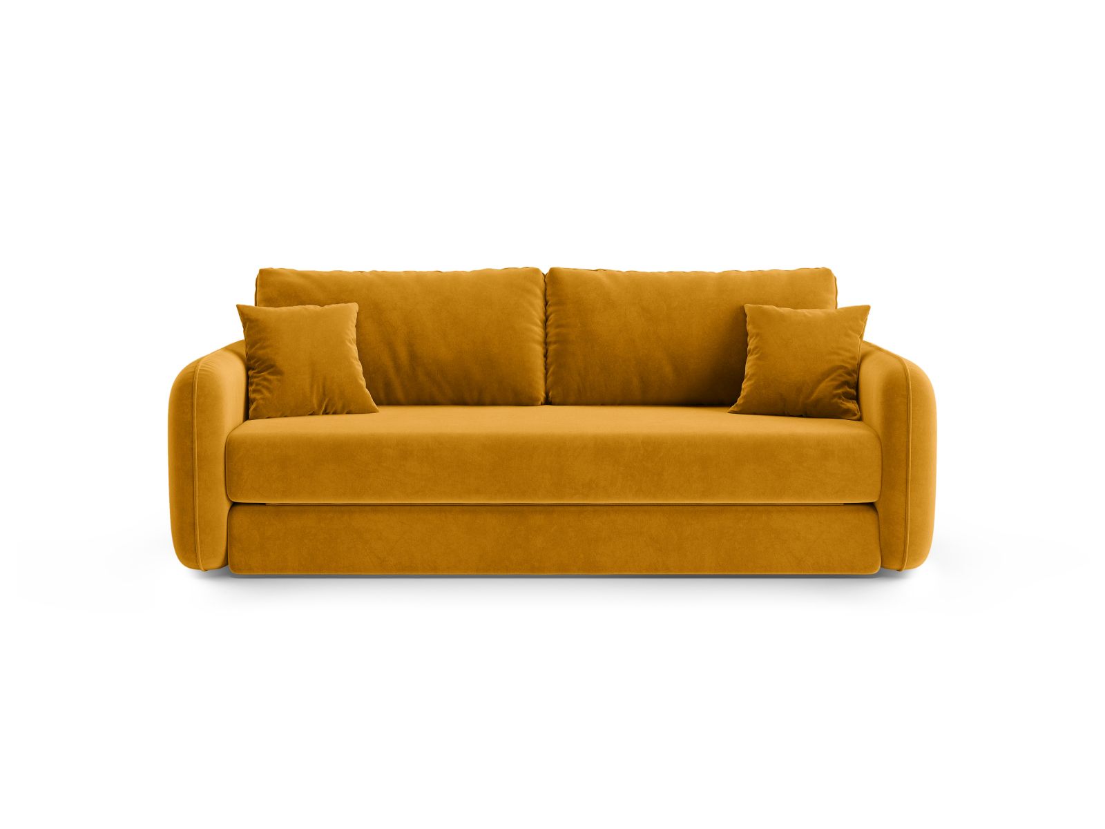 Velvet Sofa With Bed Function, "Dormi", 3 Seats, 225x94x87