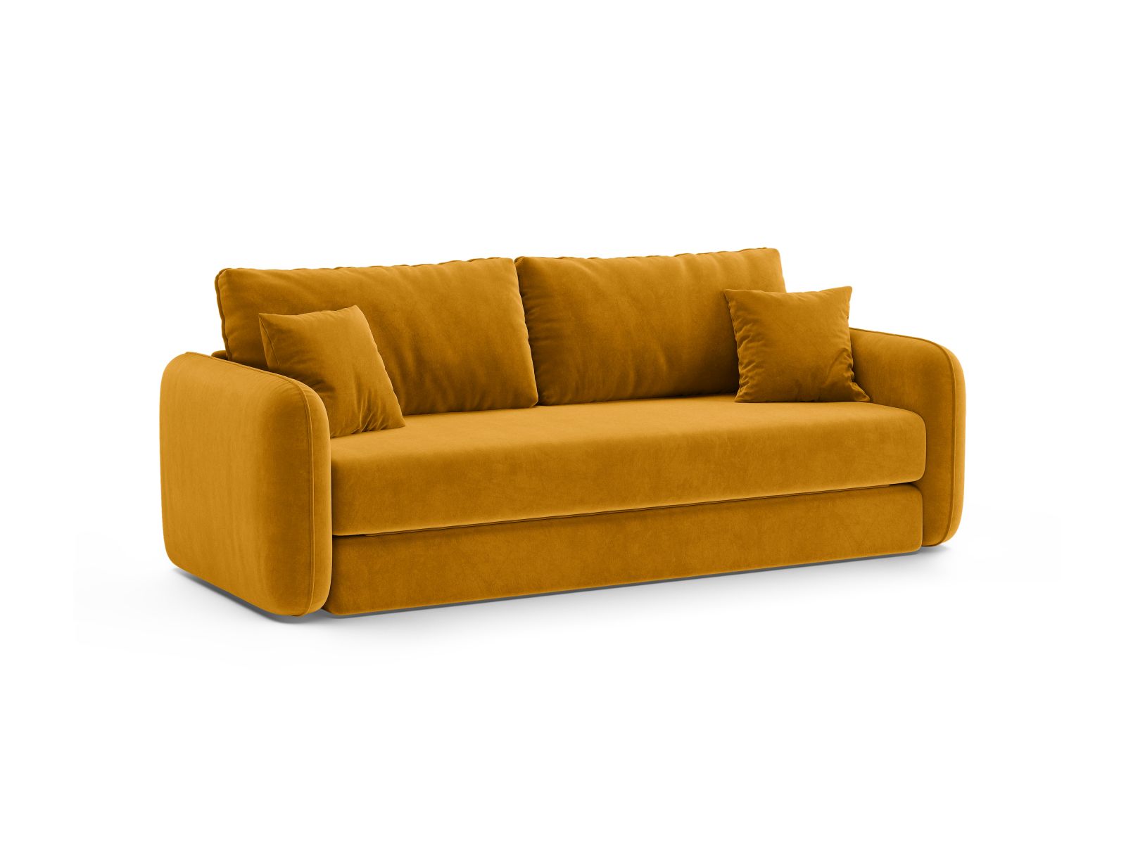 Velvet Sofa With Bed Function, "Dormi", 3 Seats, 225x94x87