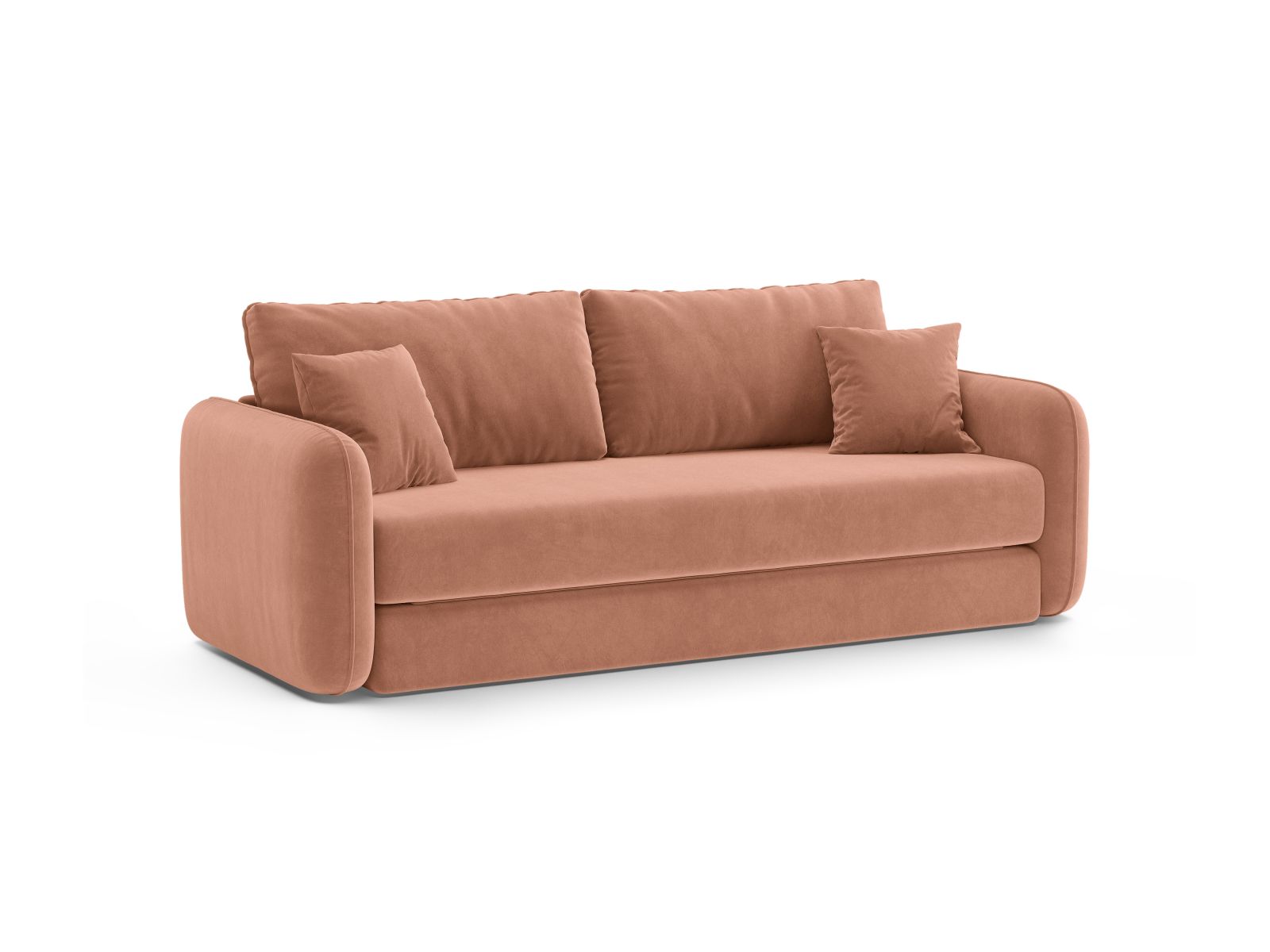 Velvet Sofa With Bed Function, "Dormi", 3 Seats, 225x94x87
