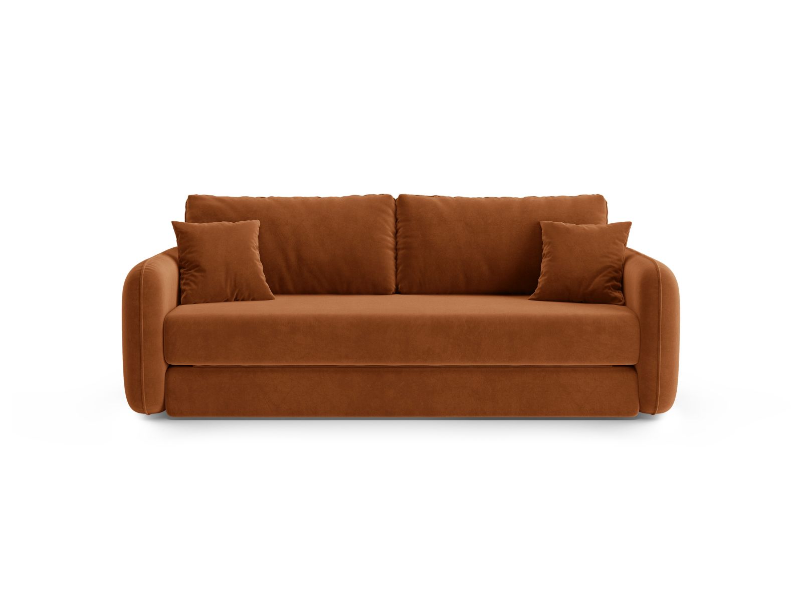 Velvet Sofa With Bed Function, "Dormi", 3 Seats, 225x94x87