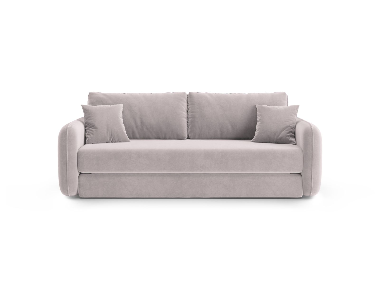 Velvet Sofa With Bed Function, "Dormi", 3 Seats, 225x94x87
