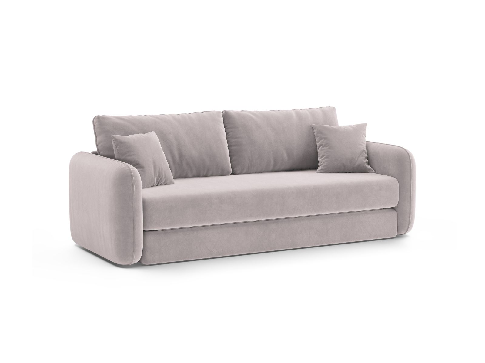 Velvet Sofa With Bed Function, "Dormi", 3 Seats, 225x94x87