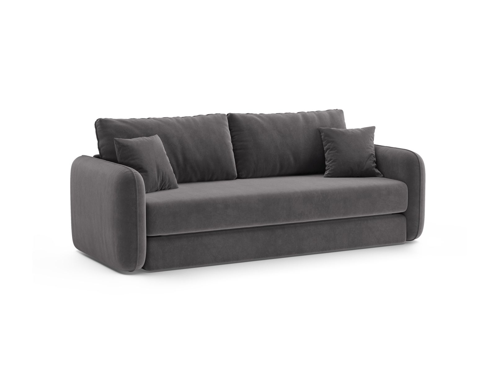 Velvet Sofa With Bed Function, "Dormi", 3 Seats, 225x94x87