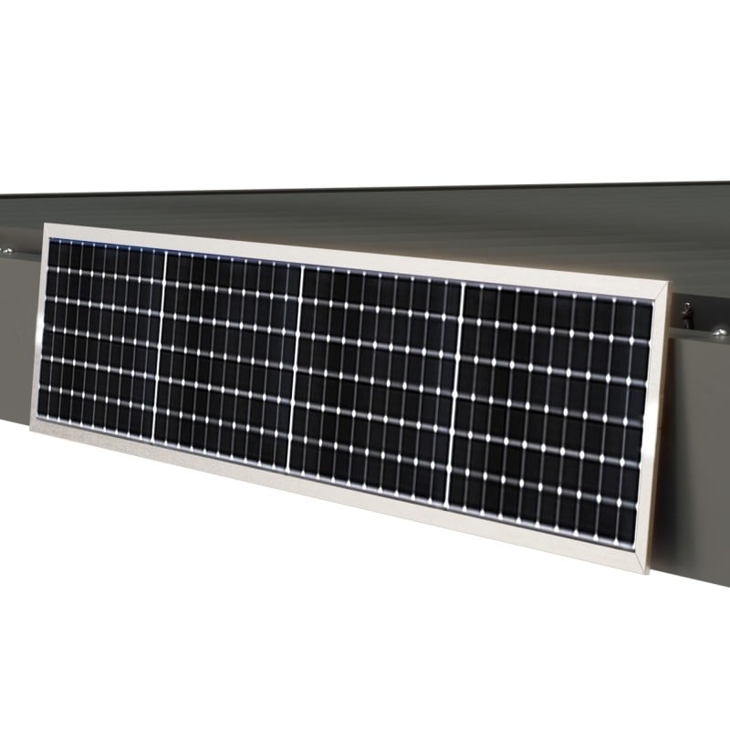 Oświetlenie solarne LED do pergoli 5x3 m, antracytowe