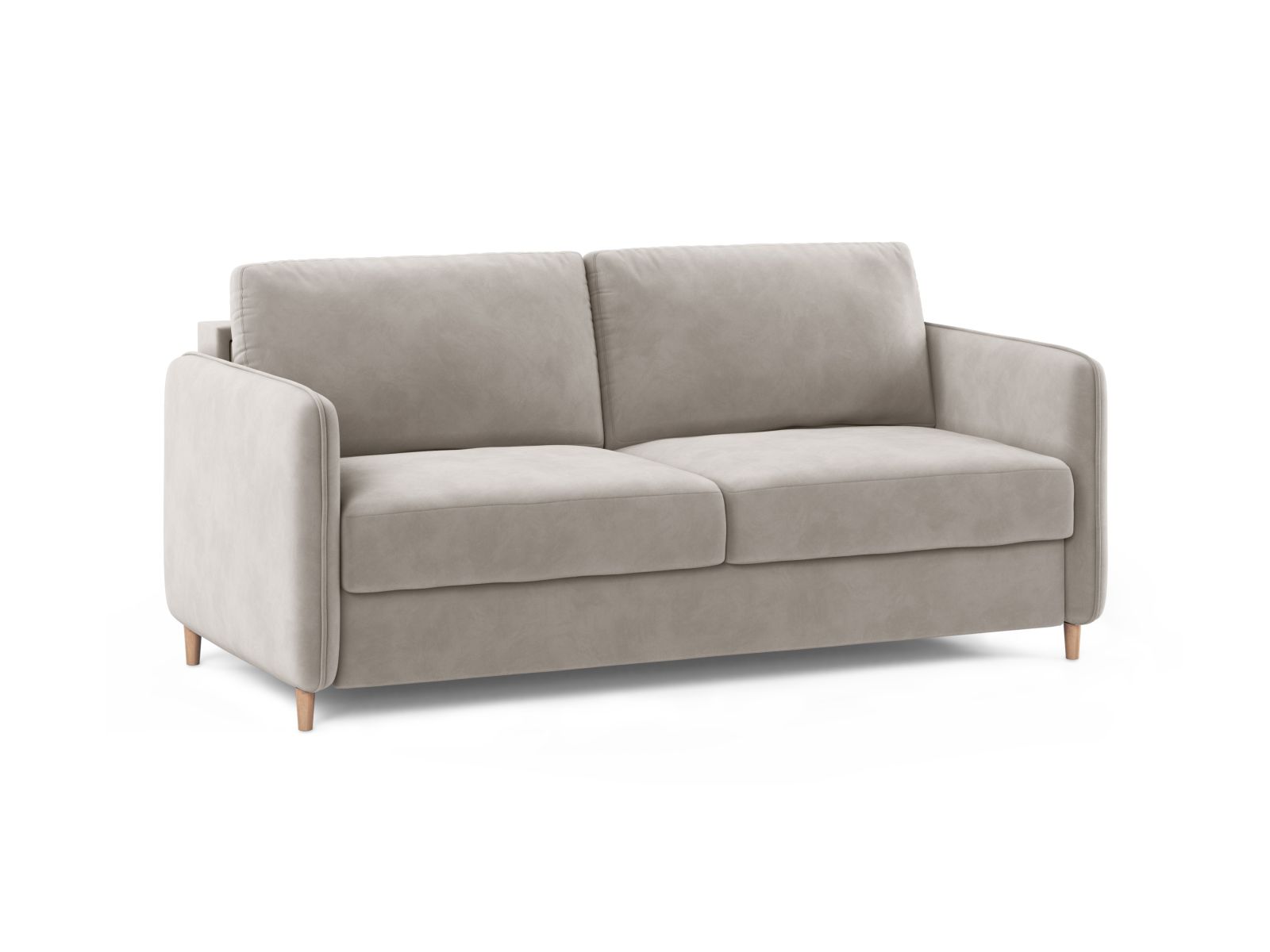 Velvet Sofa With Bed Function, "Simo", 3 Seats, 184x102x95