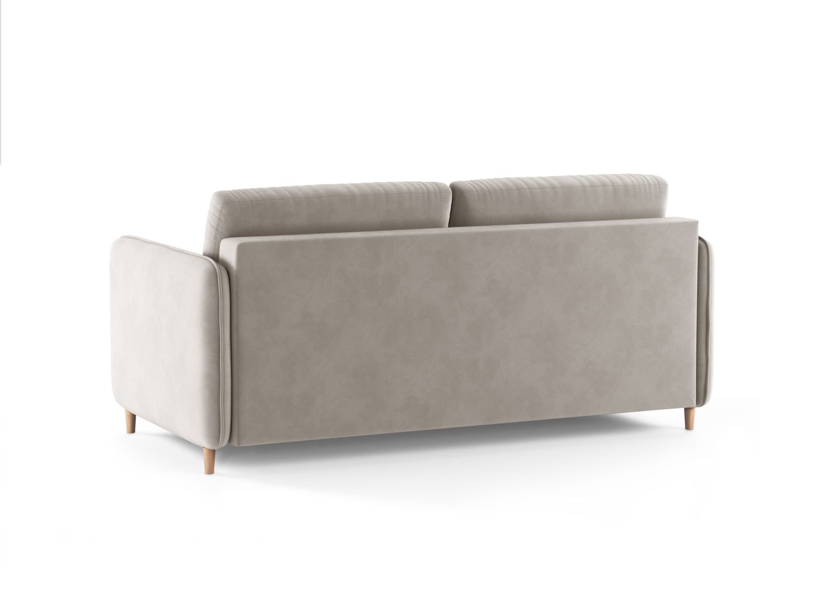 Velvet Sofa With Bed Function, "Simo", 3 Seats, 184x102x95