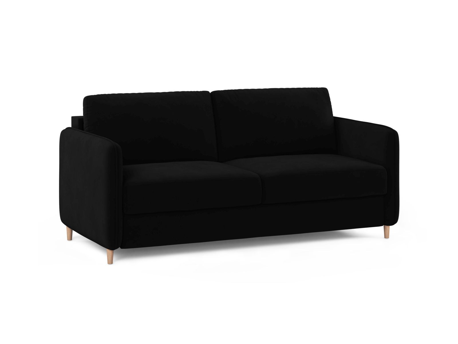 Velvet Sofa With Bed Function, "Simo", 3 Seats, 184x102x95