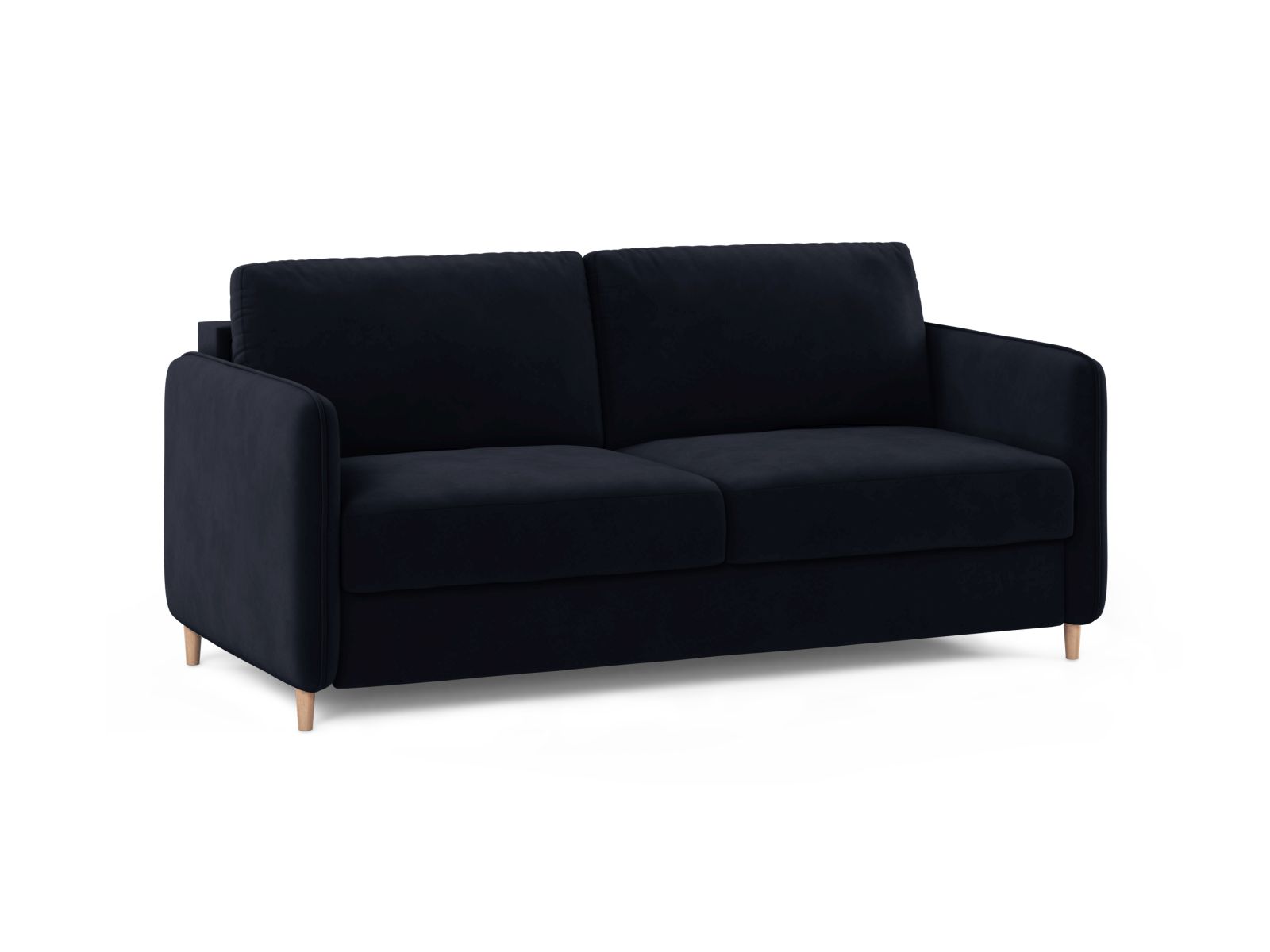 Velvet Sofa With Bed Function, "Simo", 3 Seats, 184x102x95