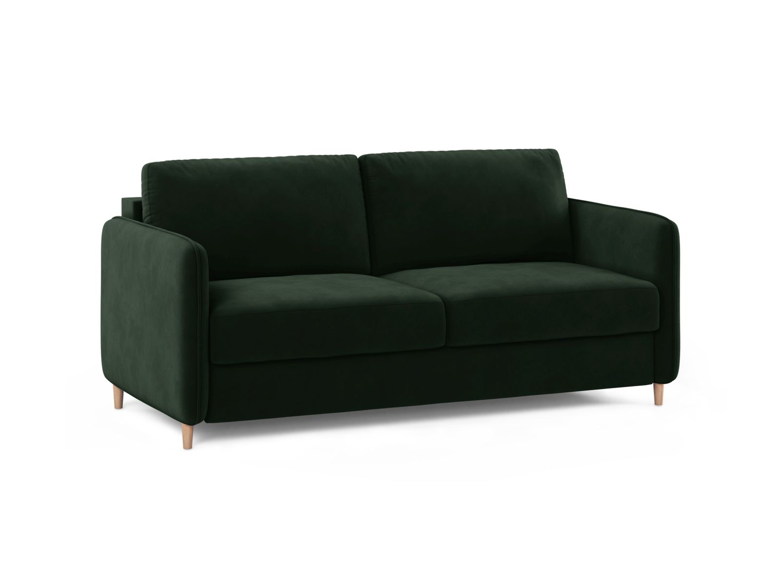 Velvet Sofa With Bed Function, "Simo", 3 Seats, 184x102x95