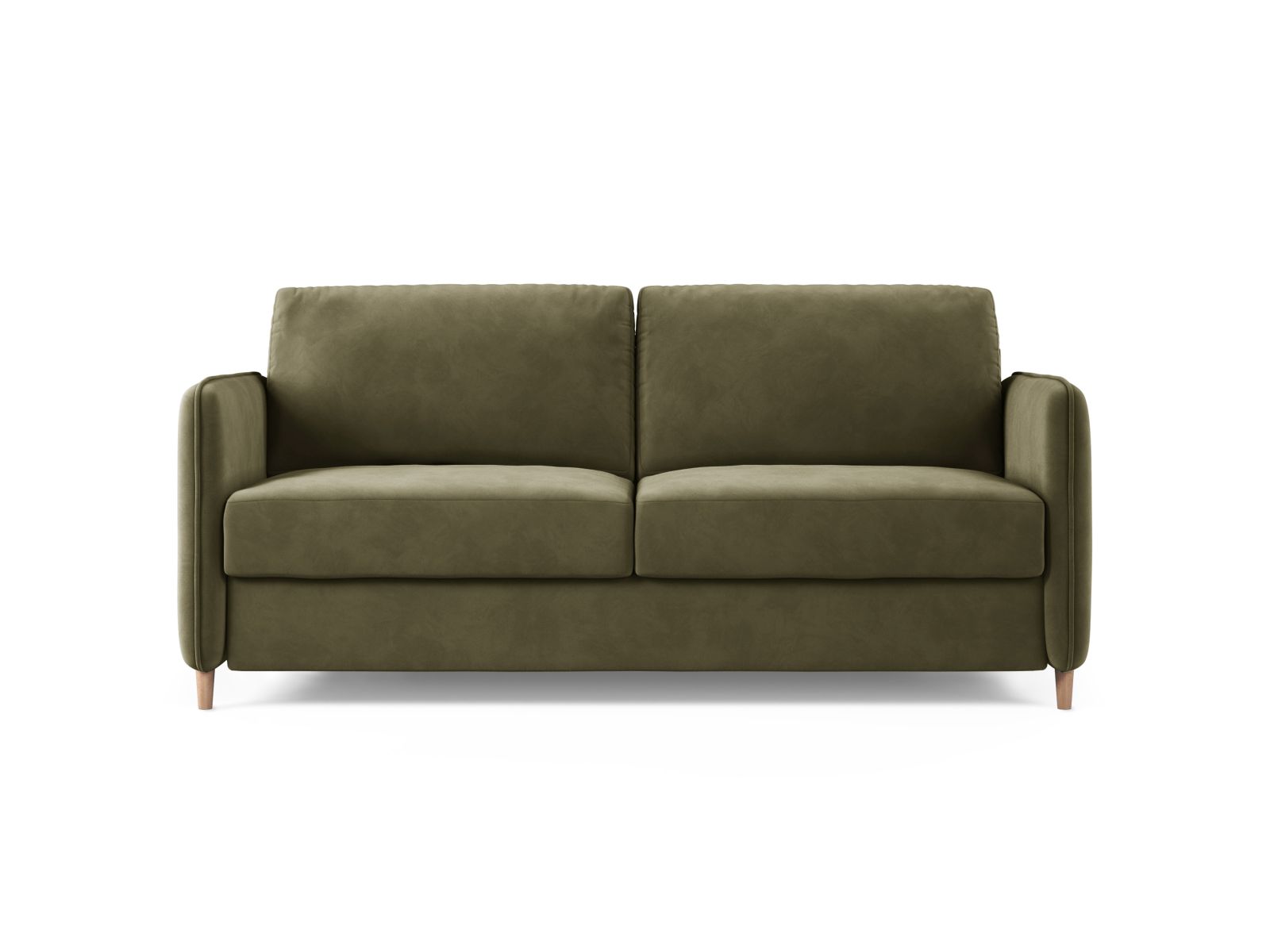 Velvet Sofa With Bed Function, "Simo", 3 Seats, 184x102x95