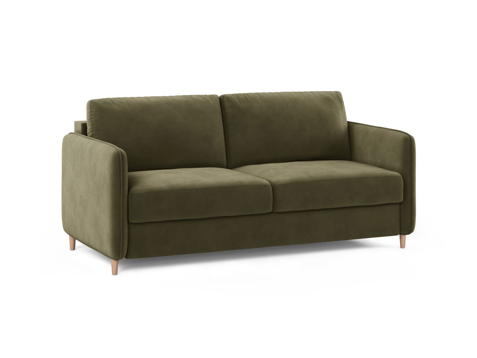 Velvet Sofa With Bed Function, "Simo", 3 Seats, 184x102x95