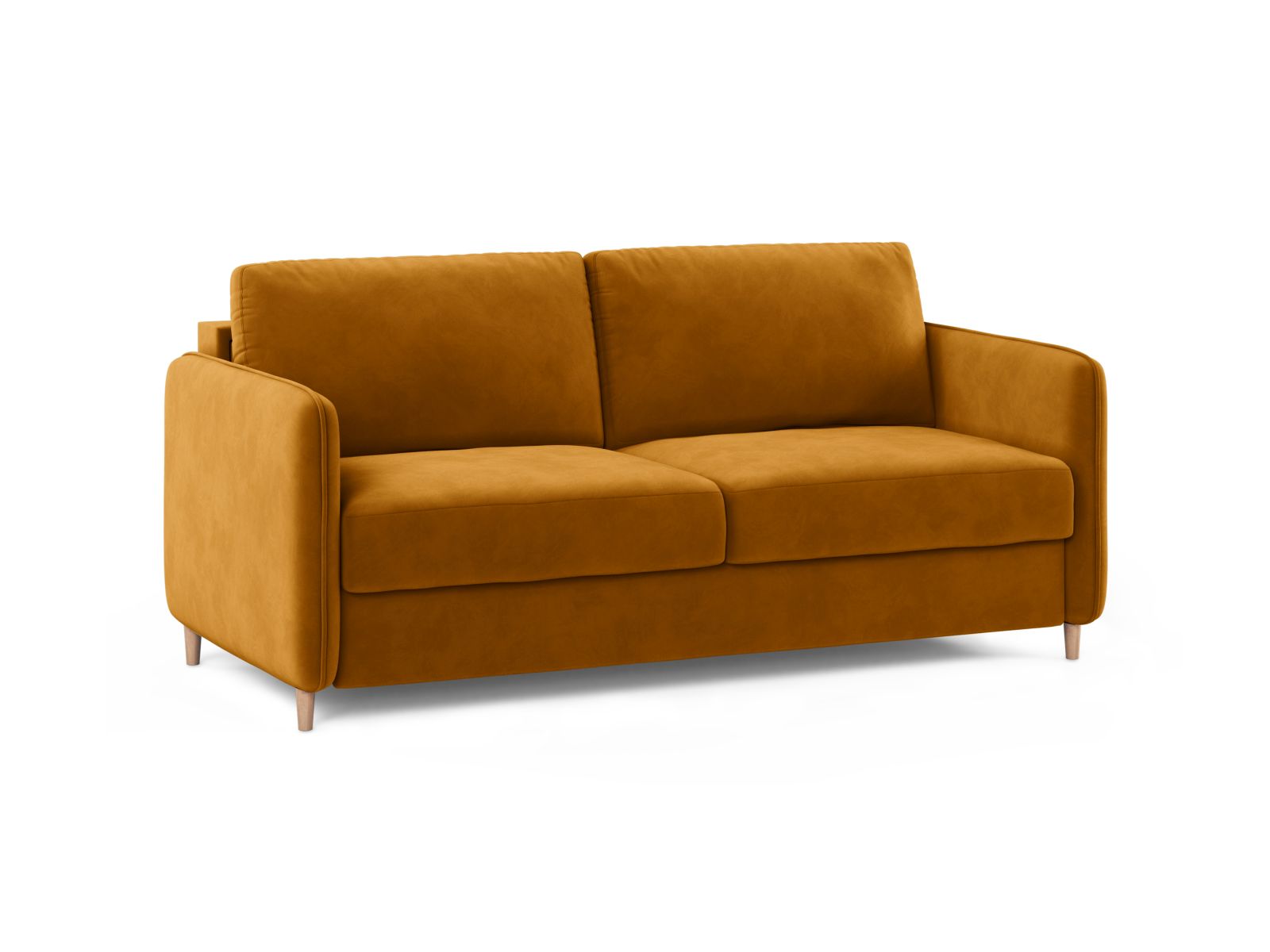 Velvet Sofa With Bed Function, "Simo", 3 Seats, 184x102x95