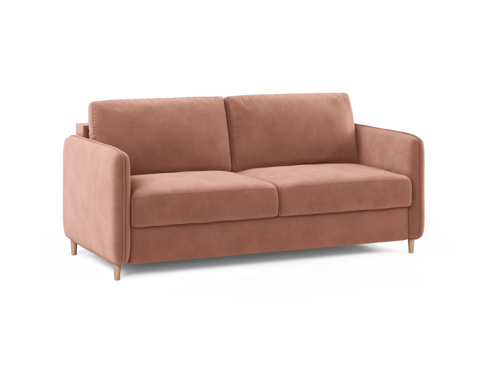 Velvet Sofa With Bed Function, "Simo", 3 Seats, 184x102x95