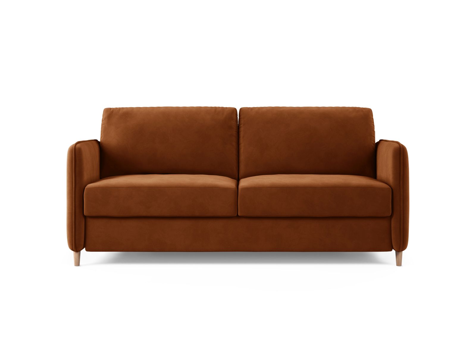 Velvet Sofa With Bed Function, "Simo", 3 Seats, 184x102x95