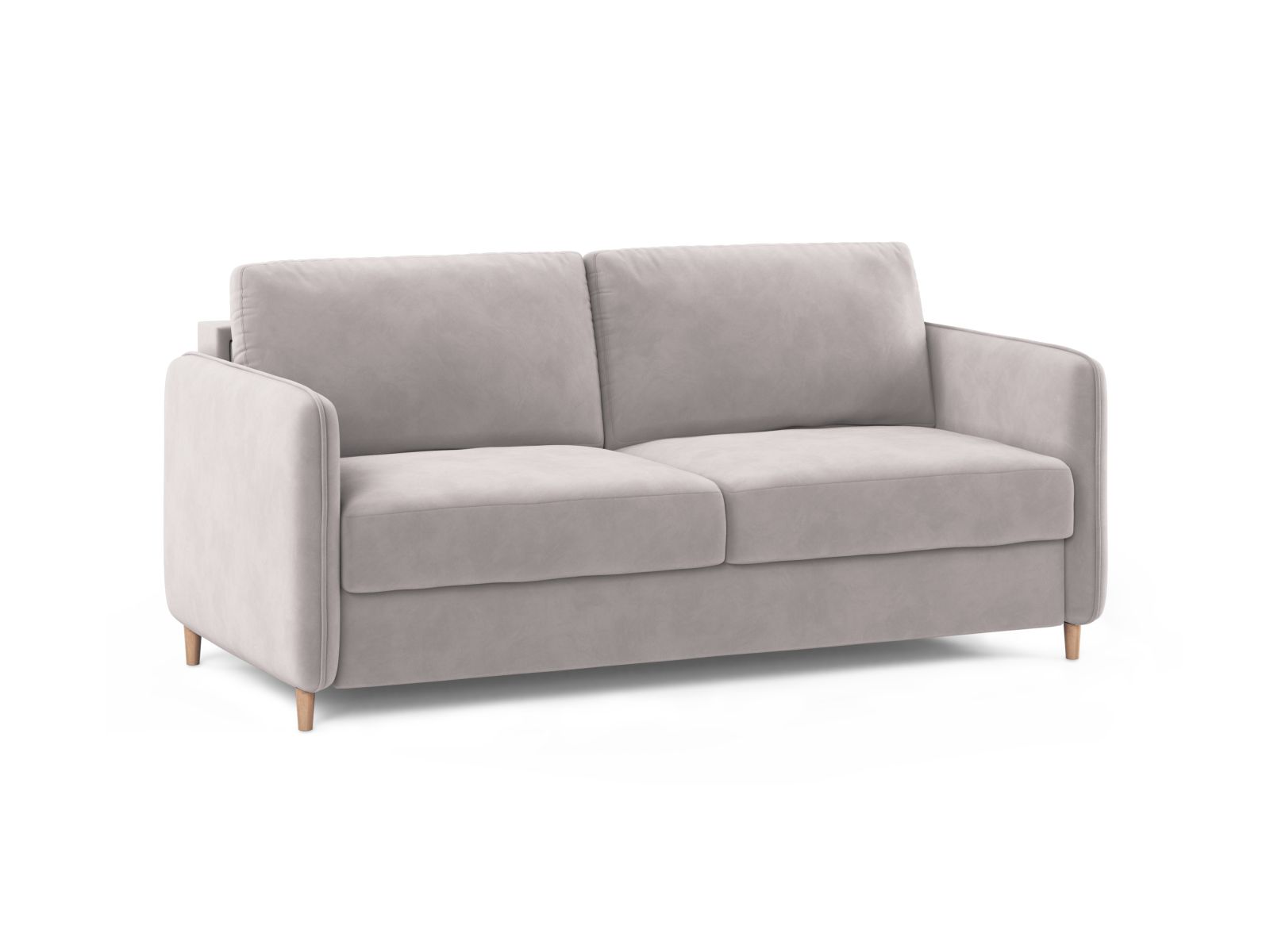 Velvet Sofa With Bed Function, "Simo", 3 Seats, 184x102x95