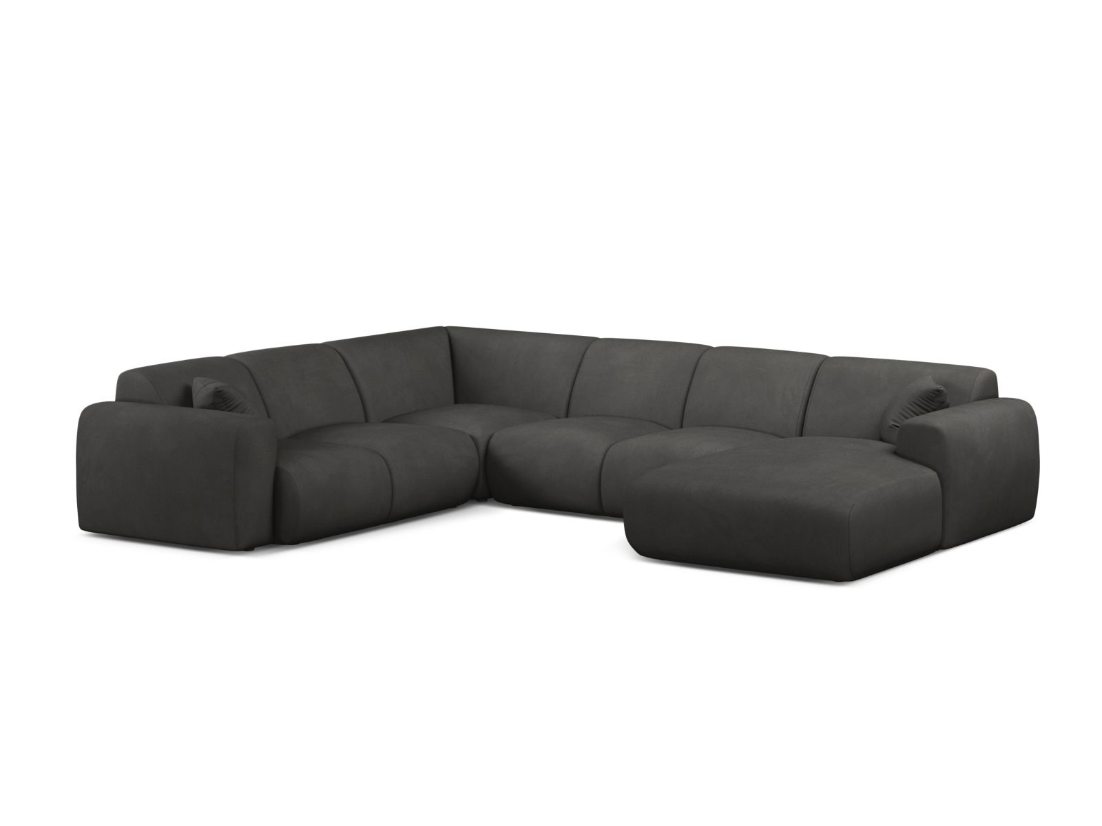 Modular Panoramic Left Corner Sofa, "Molino", 6 Seats, 326x252x72
