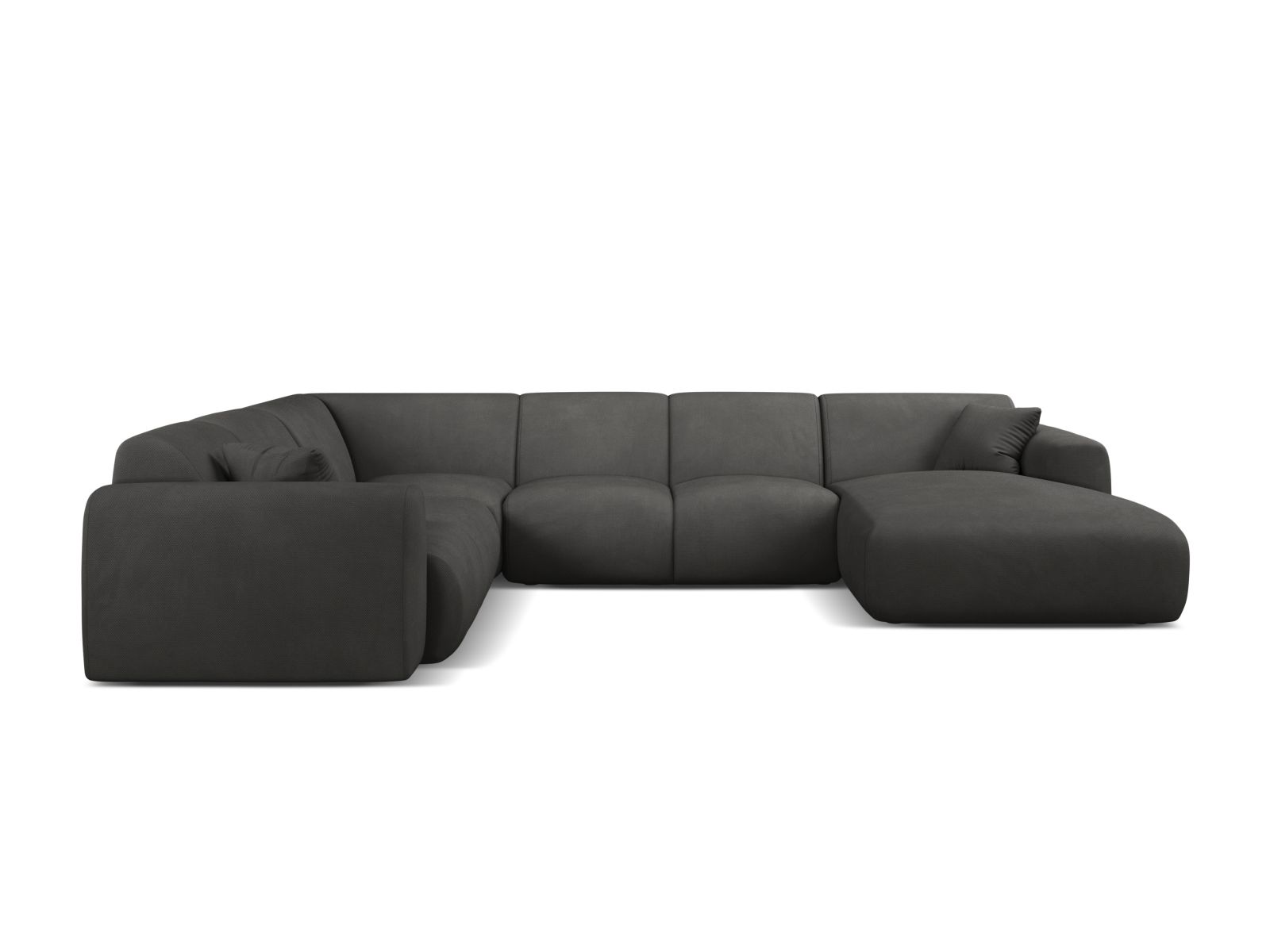 Modular Panoramic Left Corner Sofa, "Molino", 6 Seats, 326x252x72