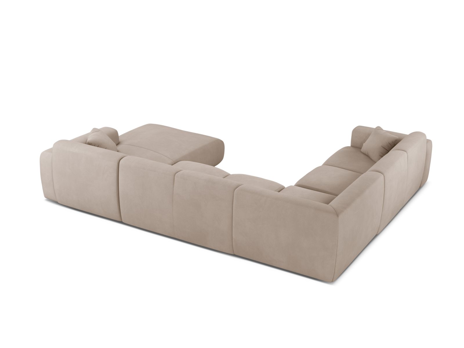 Modular Panoramic Left Corner Sofa, "Molino", 6 Seats, 326x252x72