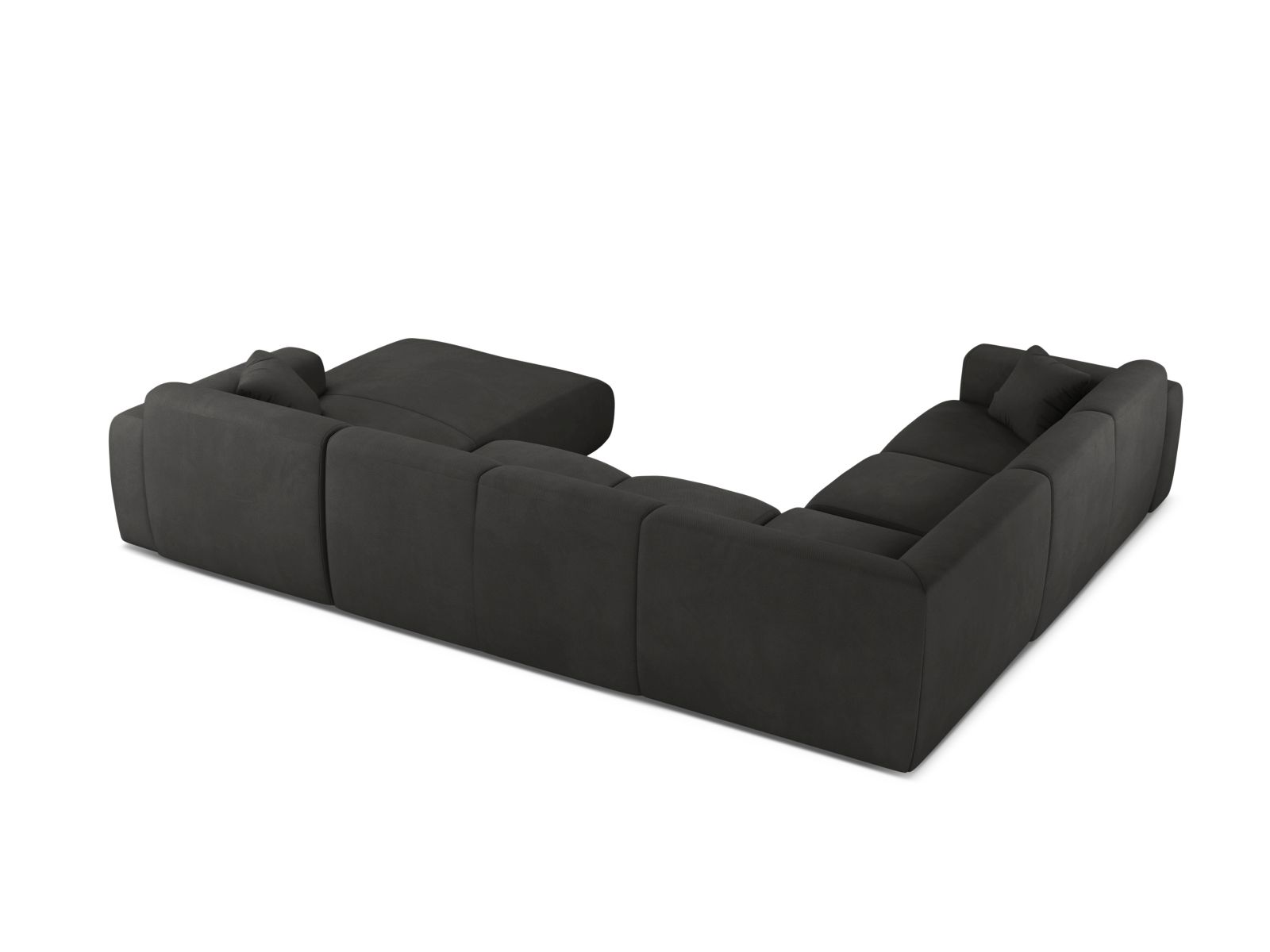 Modular Panoramic Left Corner Sofa, "Molino", 6 Seats, 326x252x72