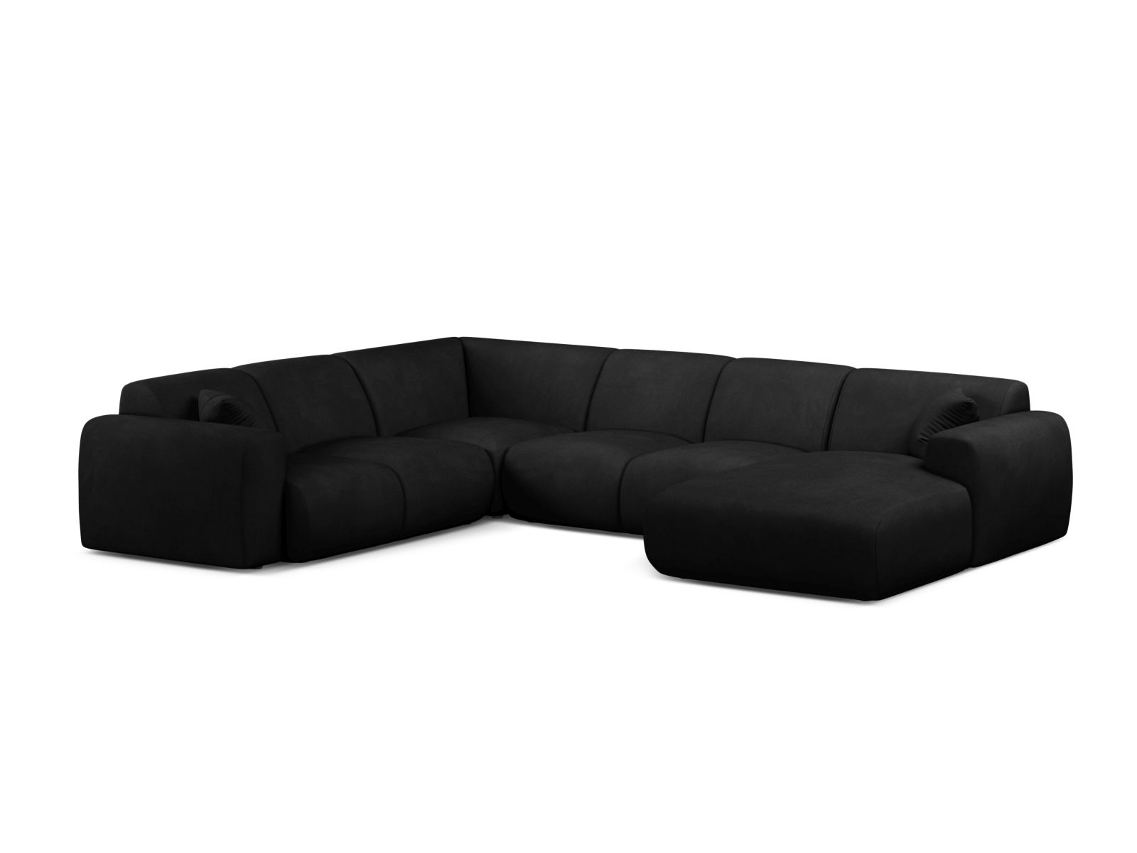 Modular Panoramic Left Corner Sofa, "Molino", 6 Seats, 326x252x72