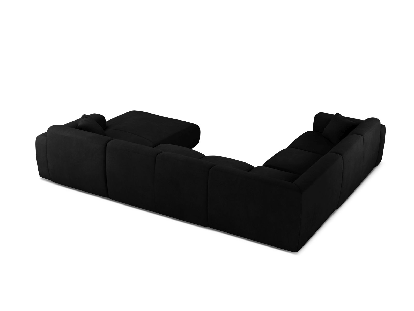 Modular Panoramic Left Corner Sofa, "Molino", 6 Seats, 326x252x72