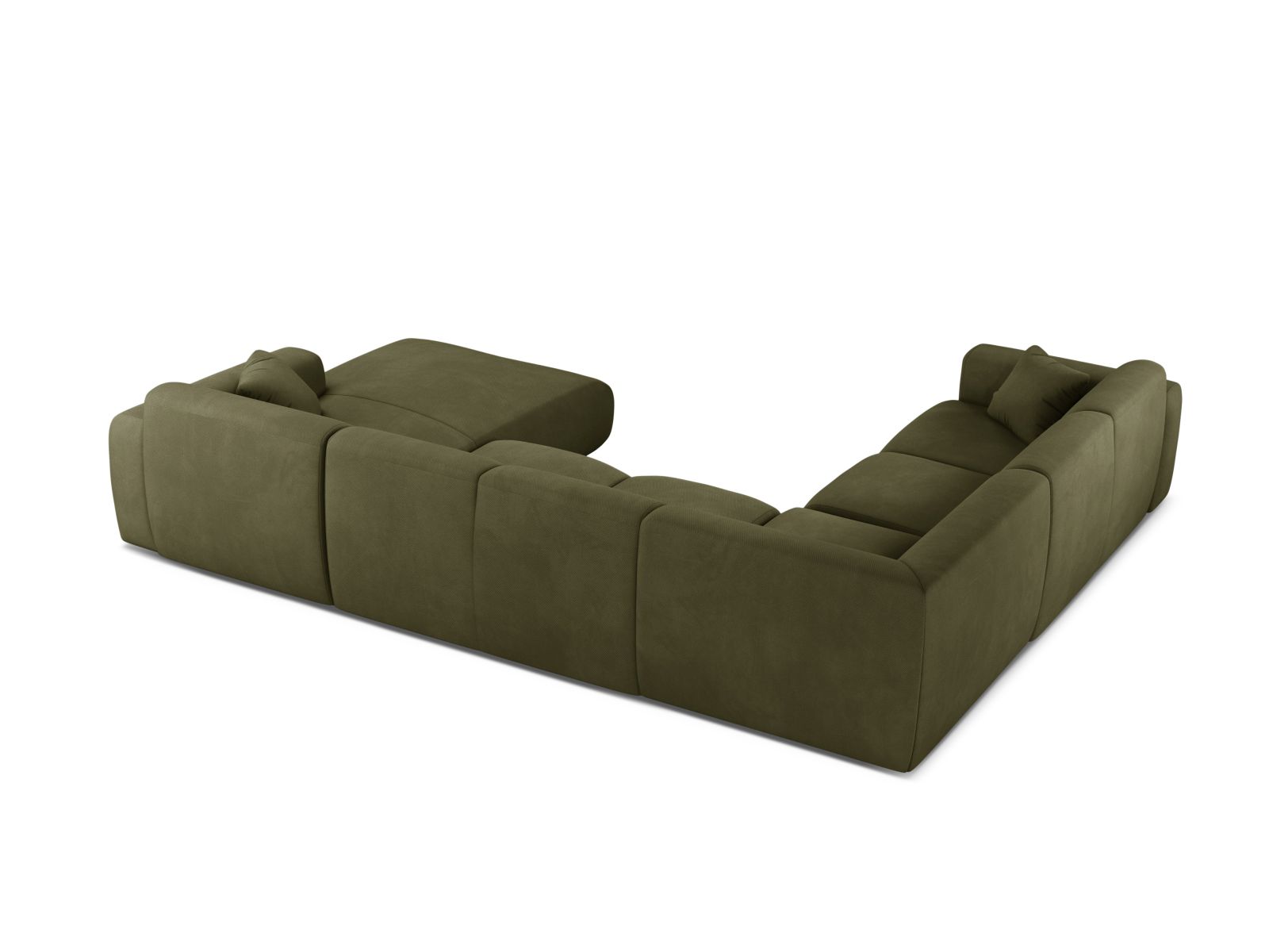Modular Panoramic Left Corner Sofa, "Molino", 6 Seats, 326x252x72